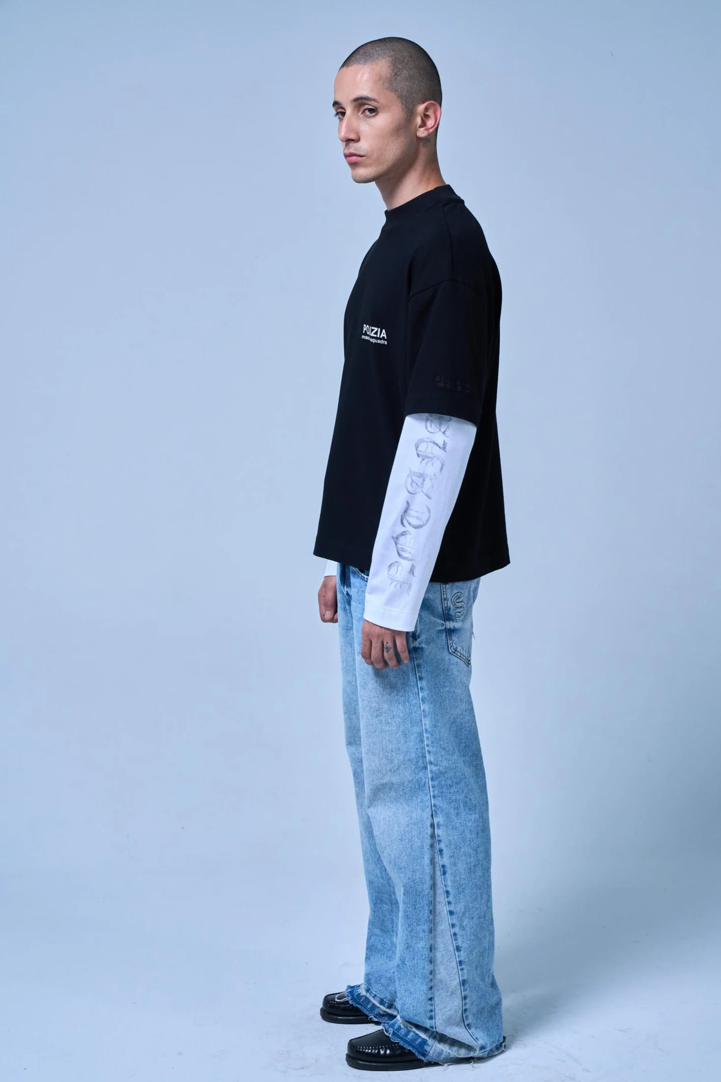 POLIZIA BLACK/WHITE DOUBLE SLEEVE - imagen 12
