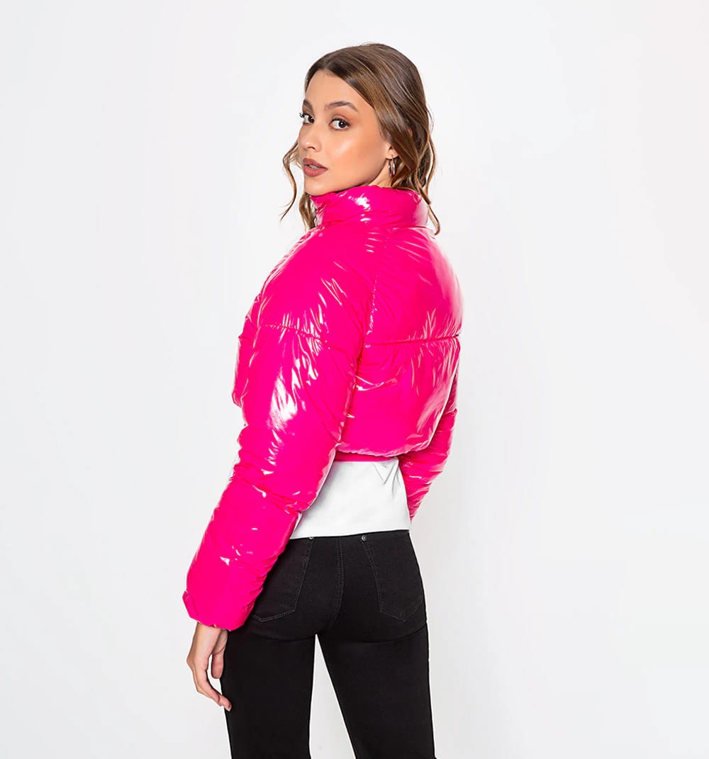 Chaqueta crop acolchada - imagen 8