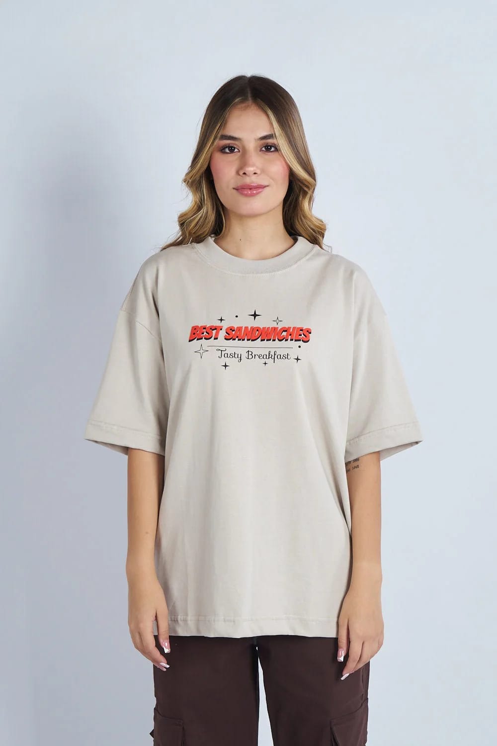 Camiseta oversize Best Sandwiches Marfil| DROP 03 | - imagen 3