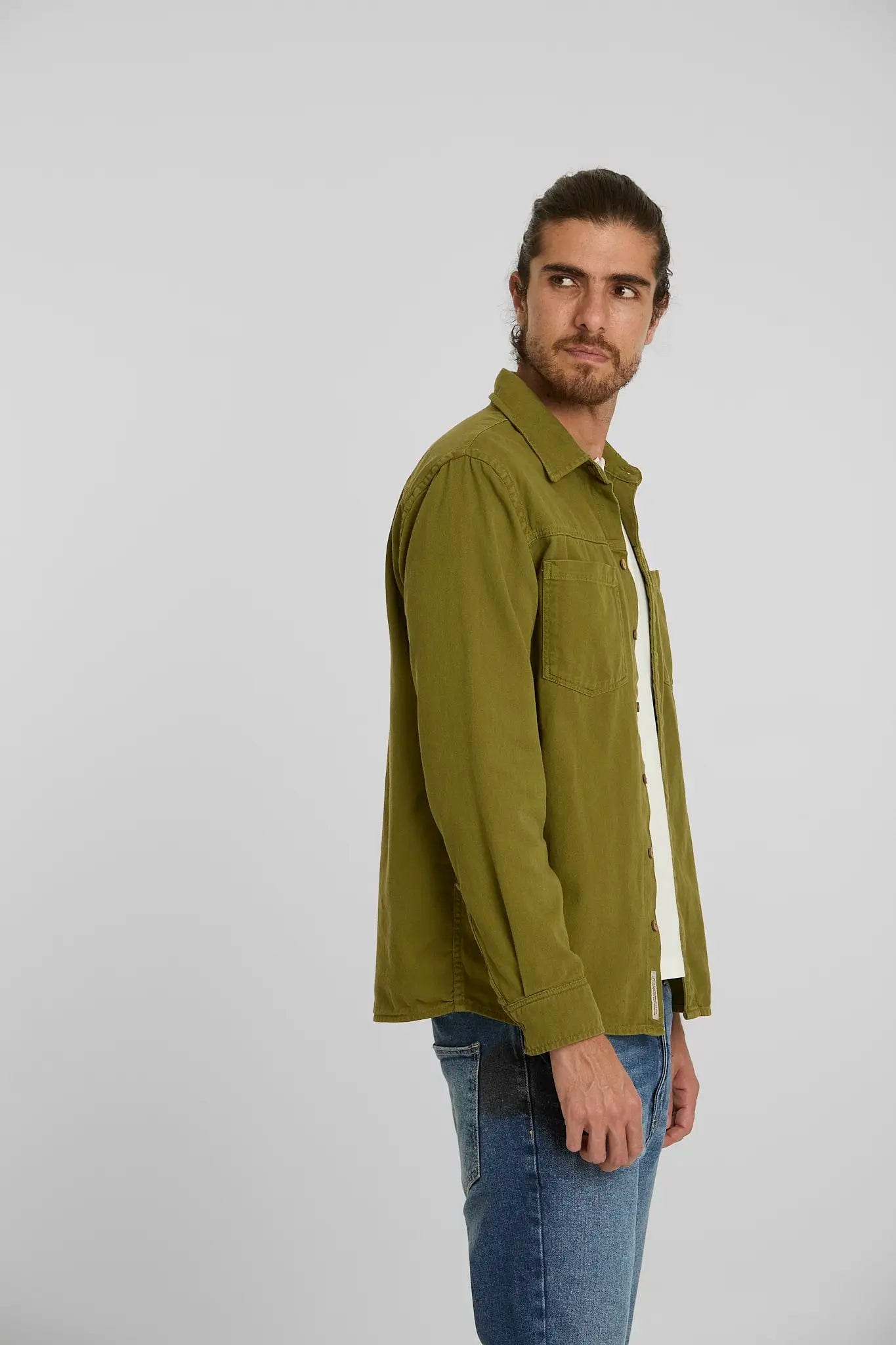 Sobrecamisa verde aceituna - imagen 9