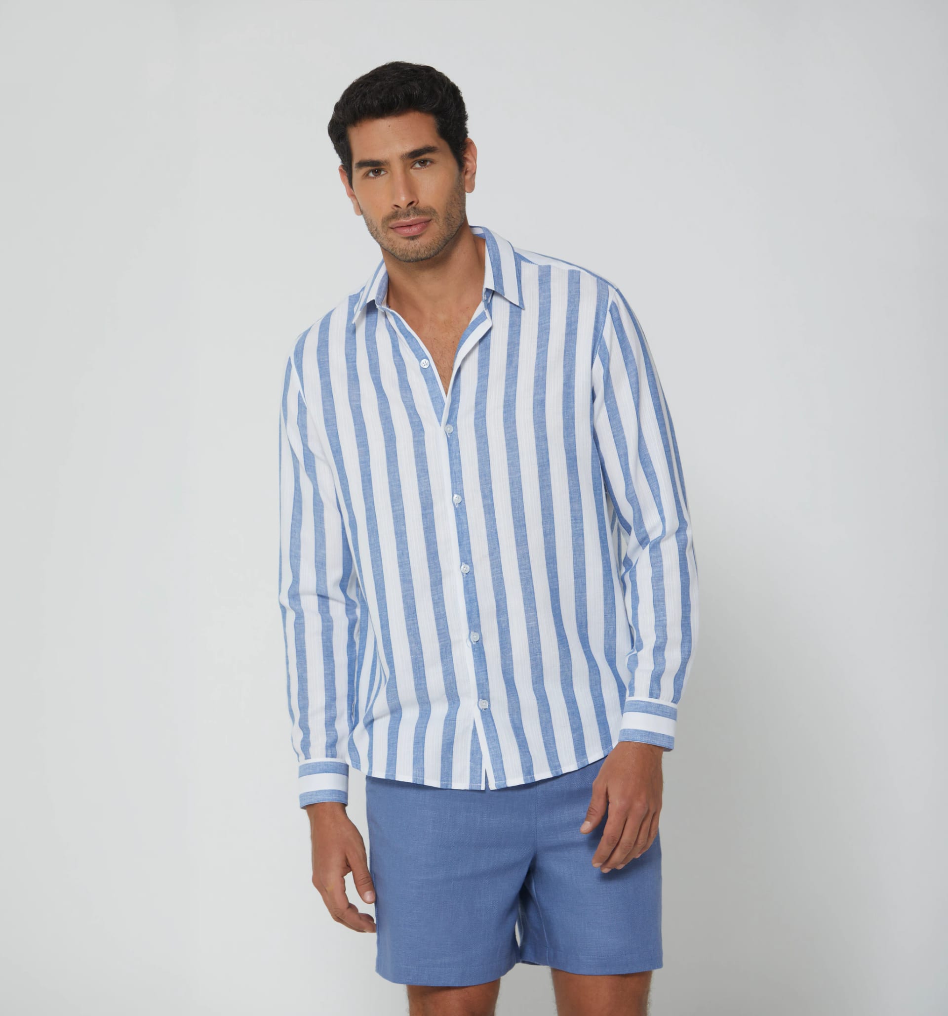 Camisa regular cuello clasico m/l - imagen 1