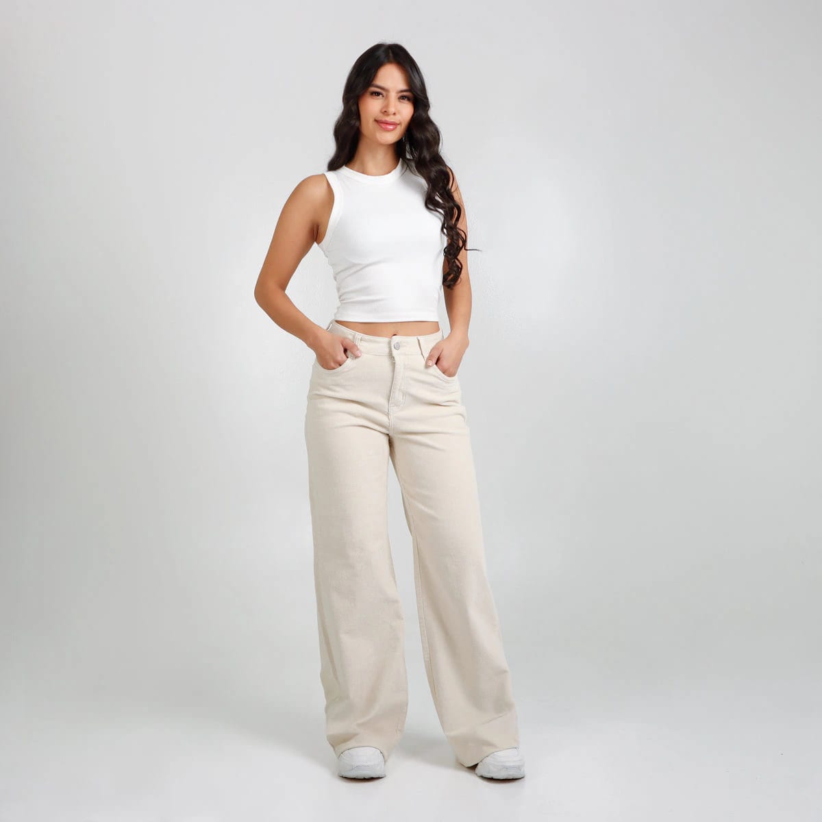Pantalon Pana Wide Leg Ax-3137 Licrado - imagen 2