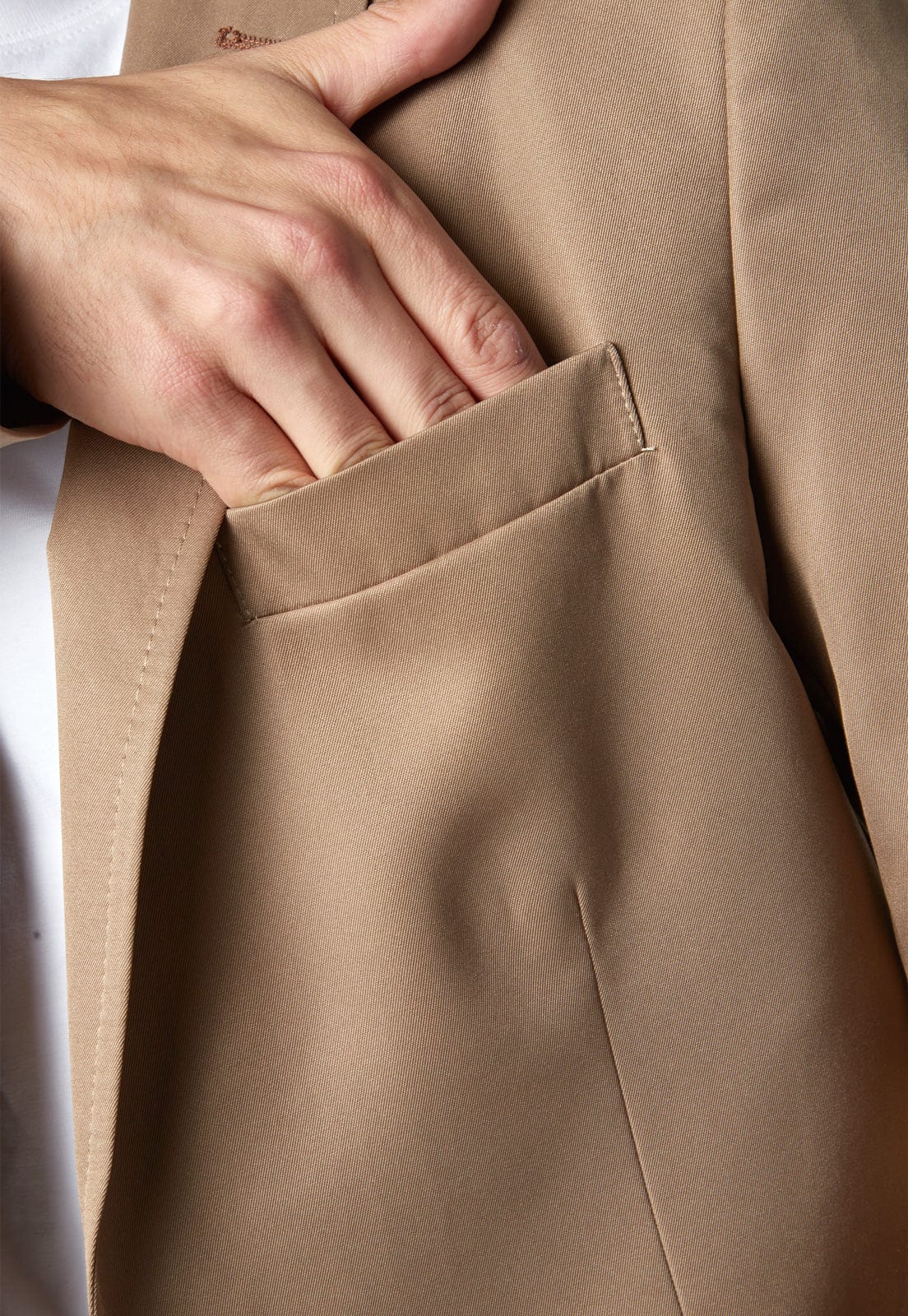 Blazer clásico café claro. - imagen 11