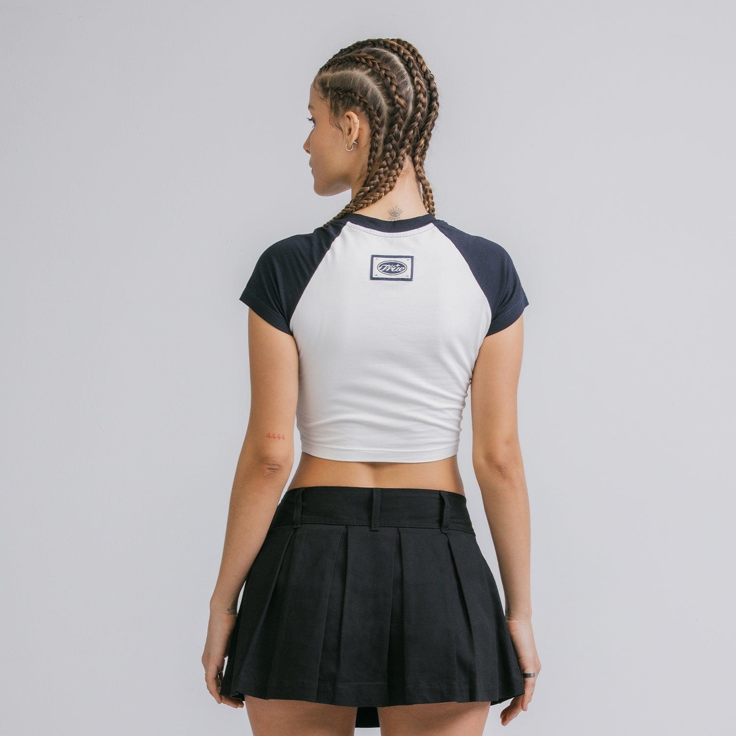 Pleated Mini Skirt - Black - imagen 3