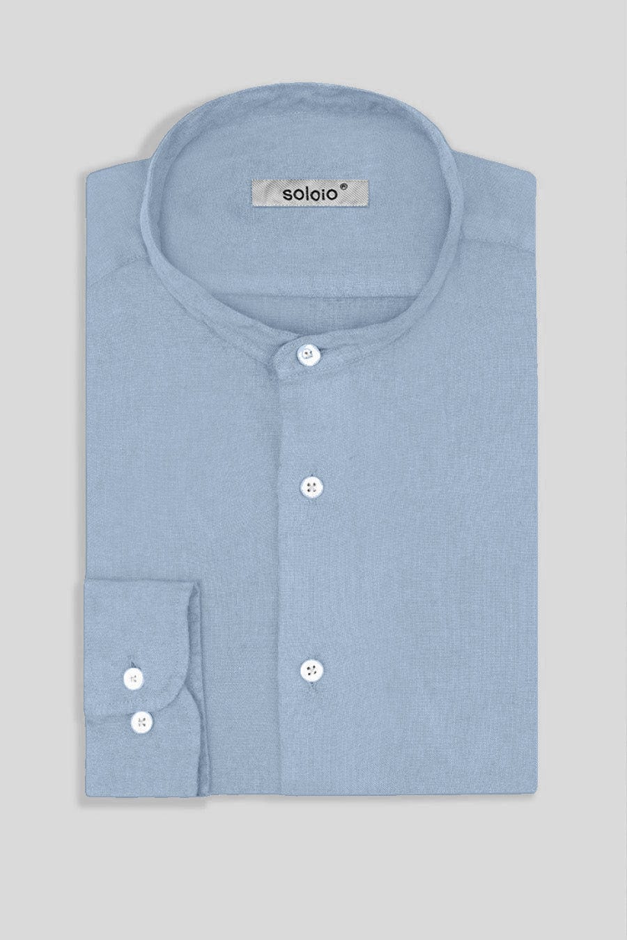 Men's linen shirt mao skyway - imagen 3