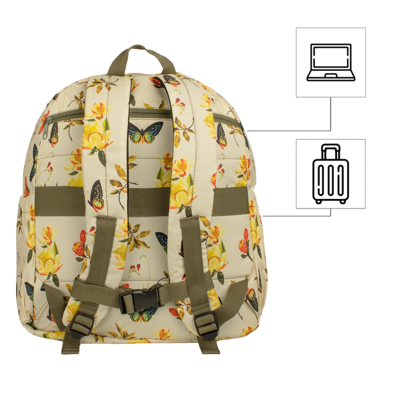 Morral Cabina Tapa Ultra Citybags Estampado Natural - imagen 4