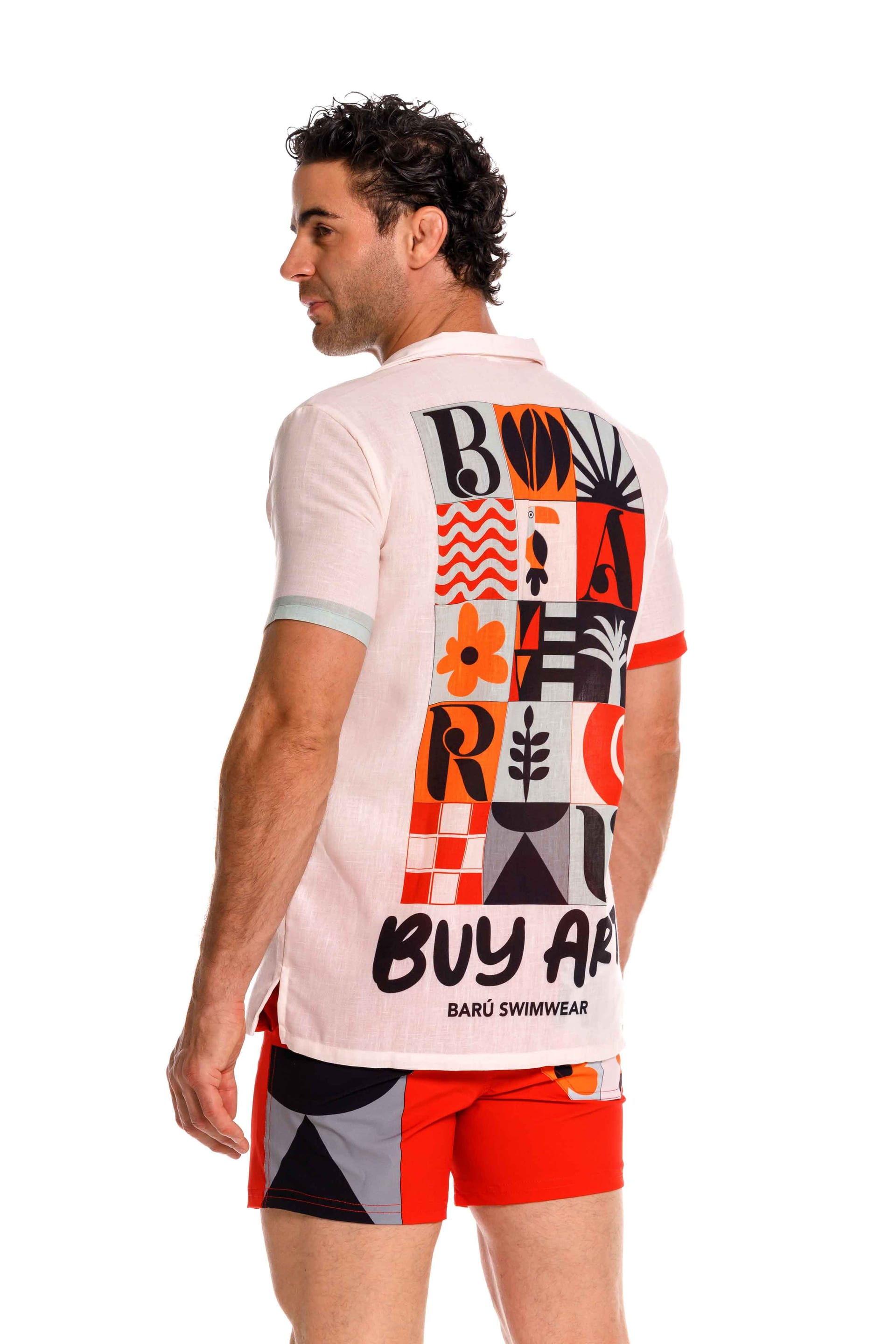 Camisa Hombre Buy Art Naranja - imagen 2