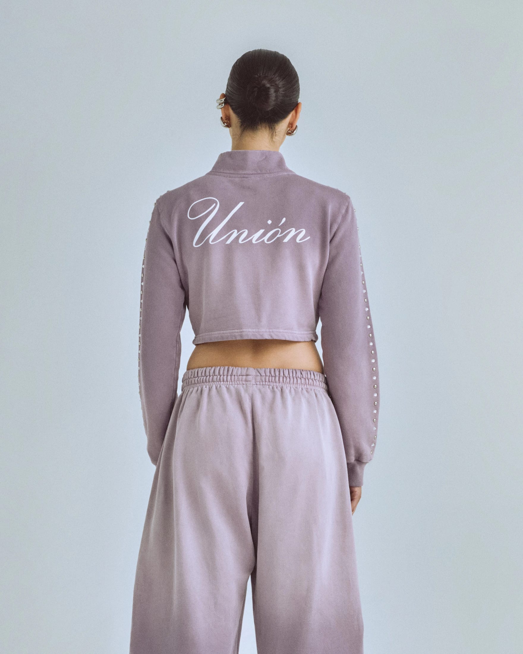 W Santa Union "Unión" Zip Up Turtleneck Purple - imagen 7