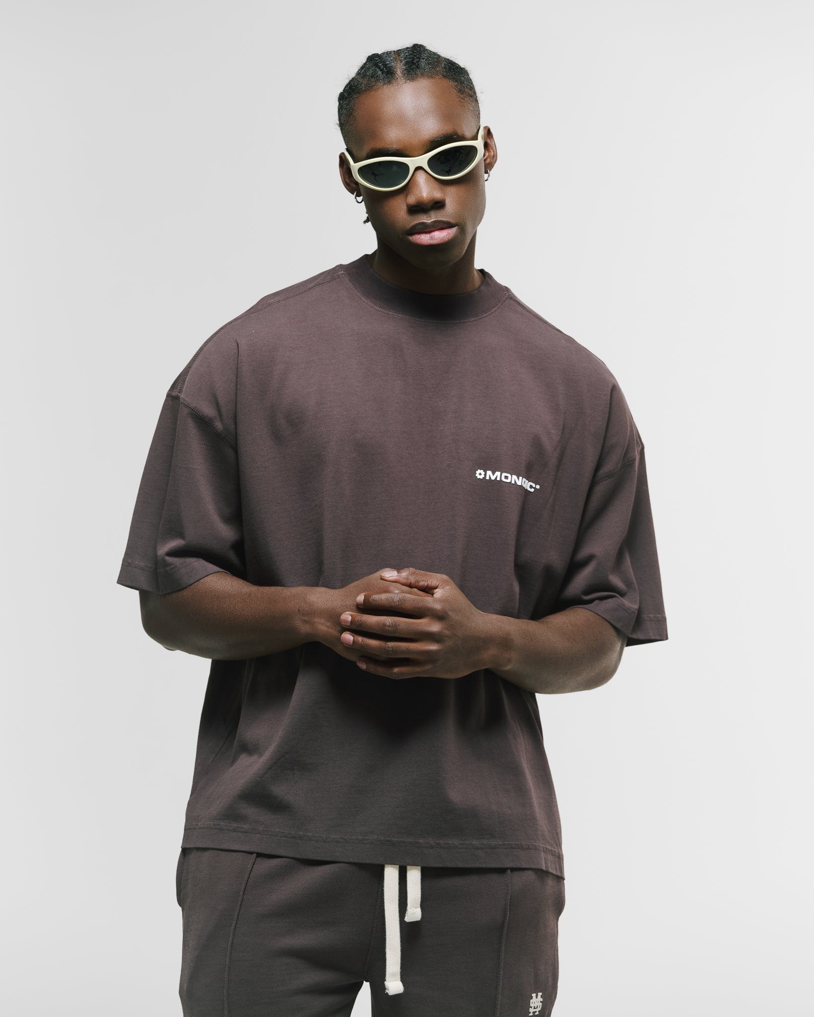 Camiseta Boxy Fit Básica V4 - Café Chocolate - imagen 2