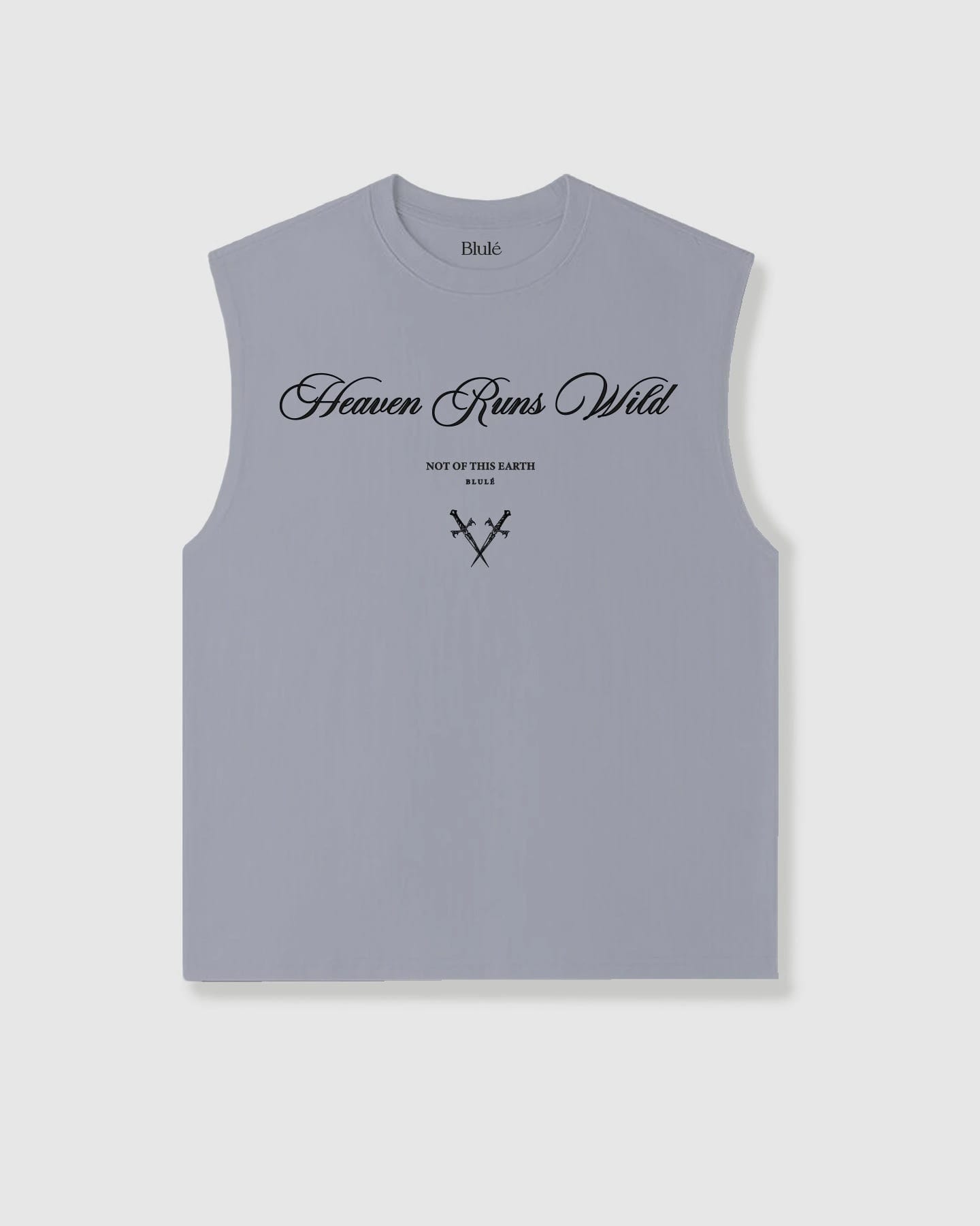 Oversized Sleeveless Heaven Runs Wild Grey - imagen 1