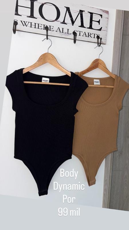 BODY DYNAMIC MANGAS NEGRO Y COCOA - imagen 1