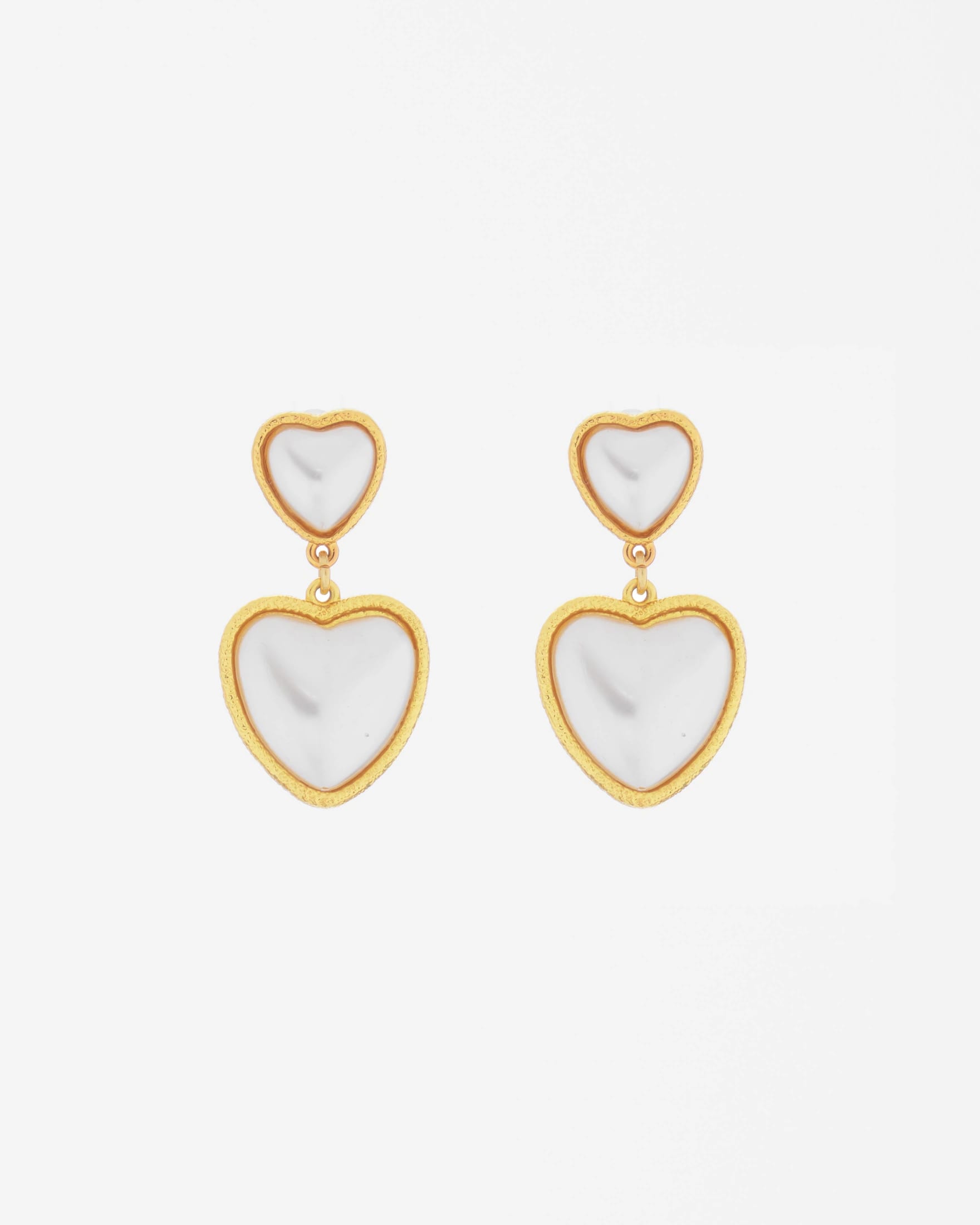 Aretes Corazón Perla - imagen 2