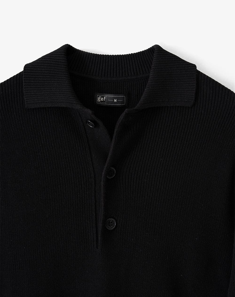 Buzo tipo polo regular negro hombre - imagen 6