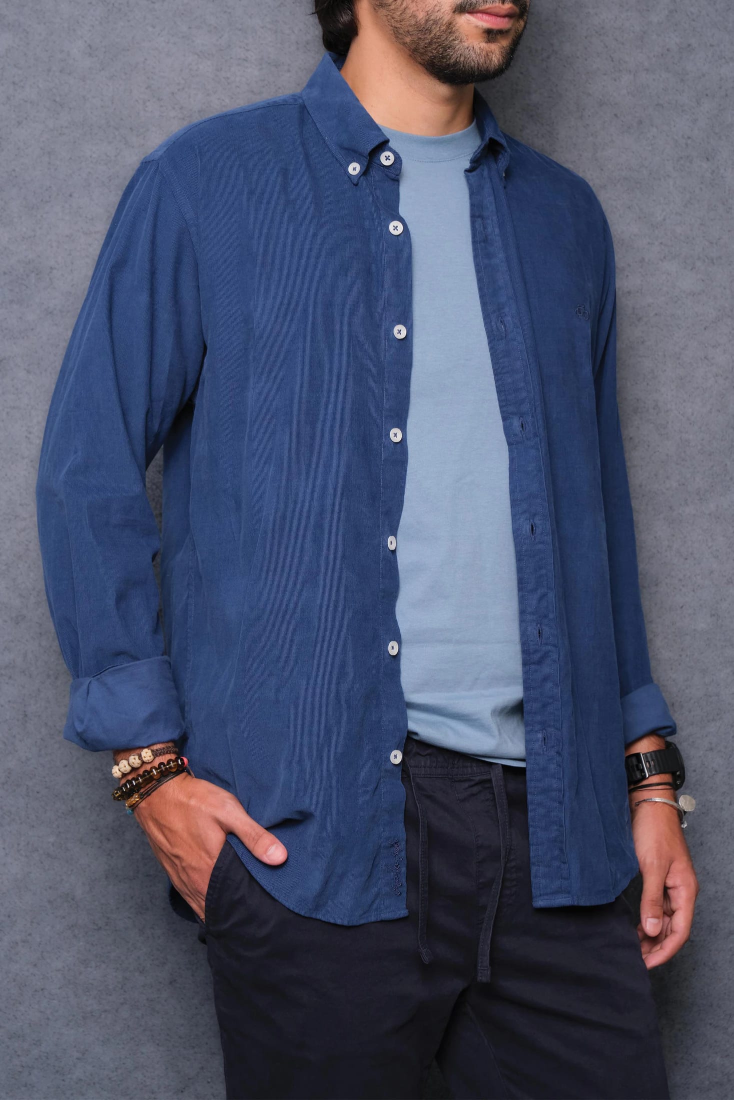 CAMISA PANA AZUL - imagen 4