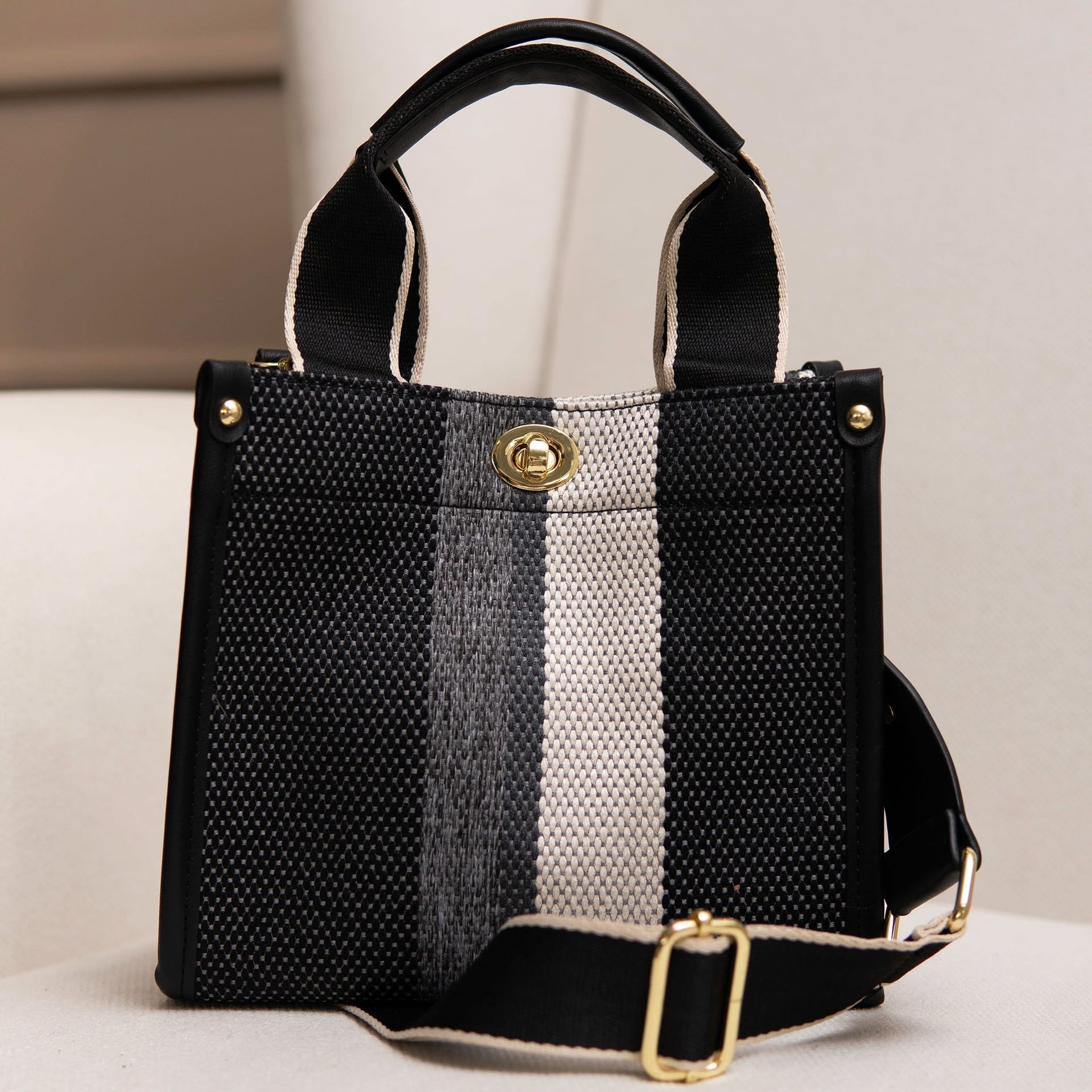 Bolso Canvas Rayas - imagen 4