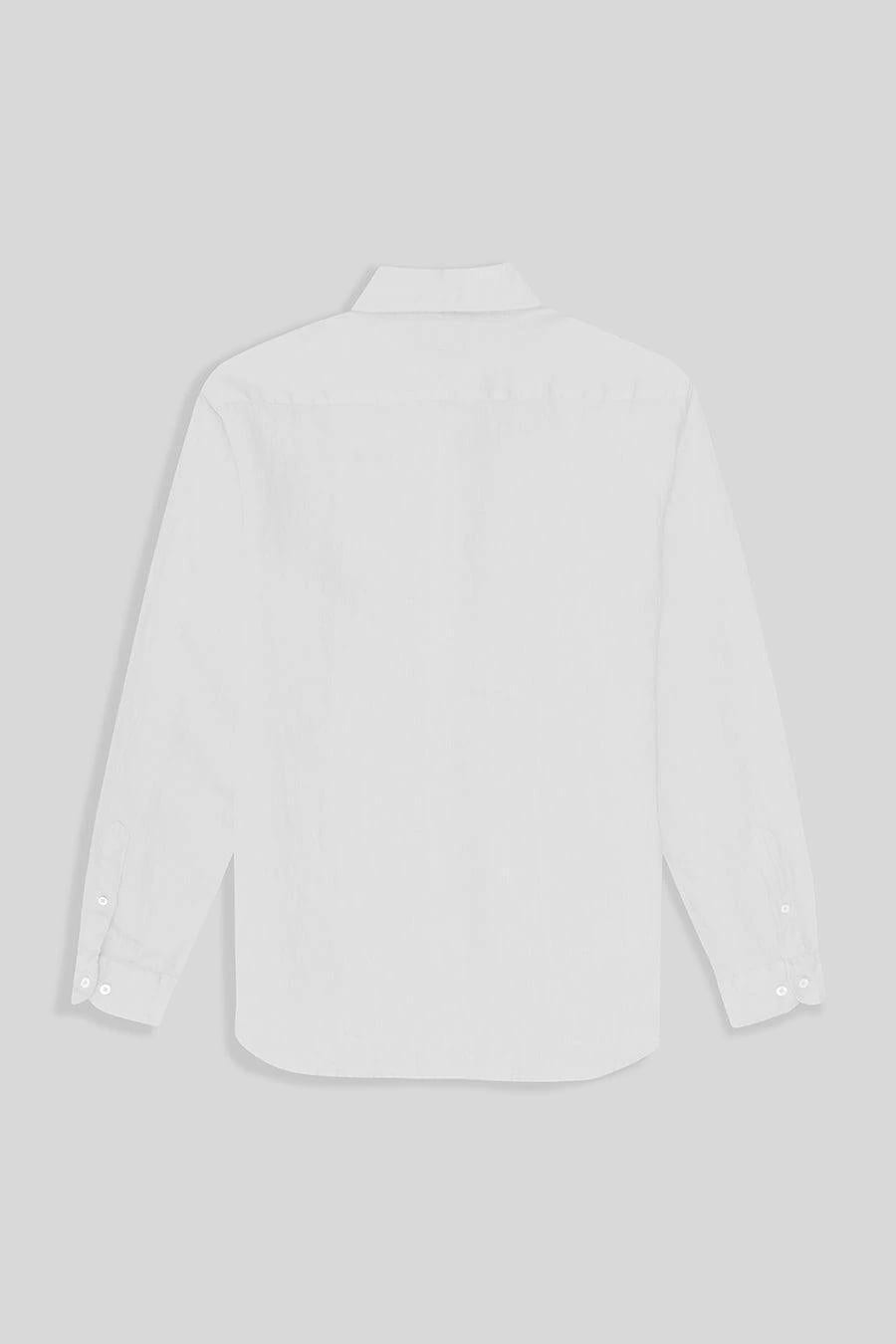 men’s linen shirt white - imagen 6