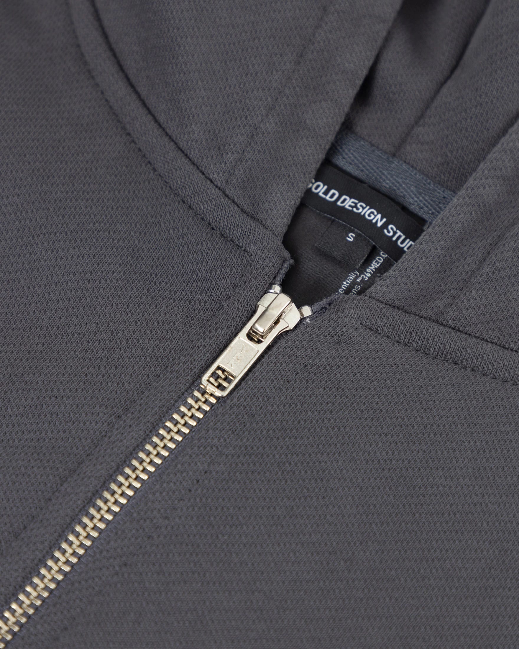 Line Basic Slim Fit Zip Up Cropped Hoodie Dark Gray - imagen 7
