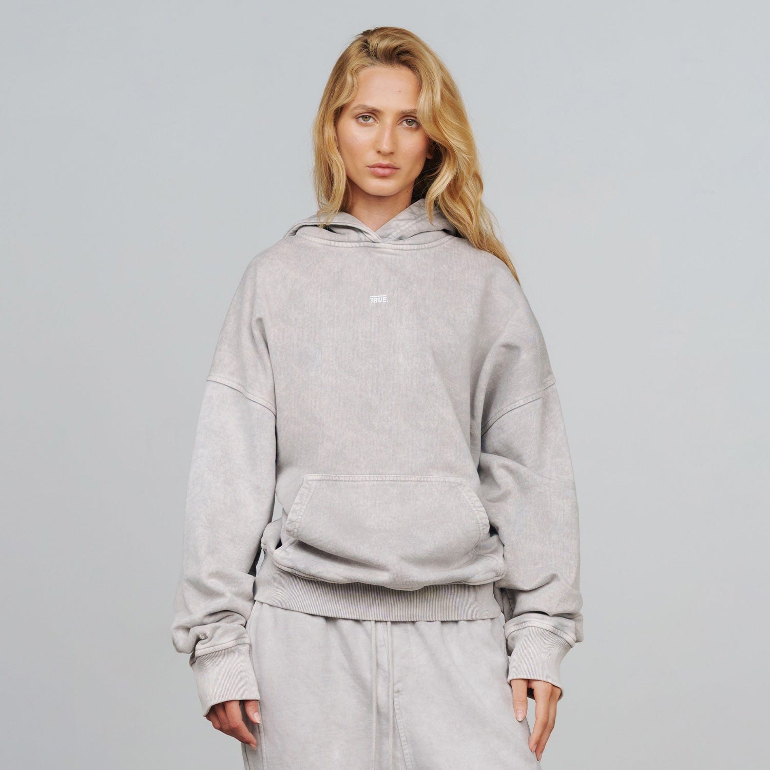True Classic Hoodie - Washed Gray - imagen 2