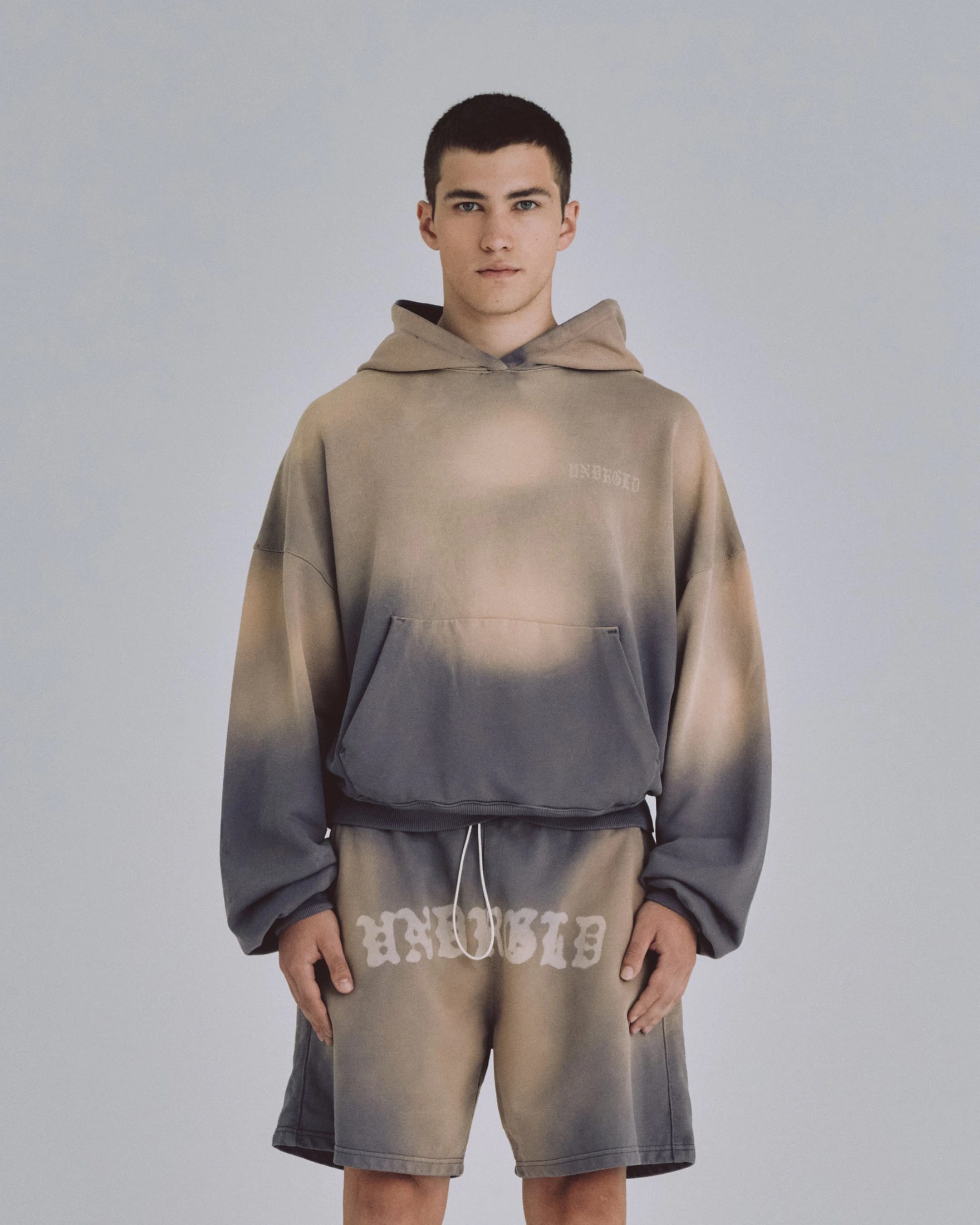 94' Fragments Boxy Fit Hoodie Dirty Brown - imagen 2