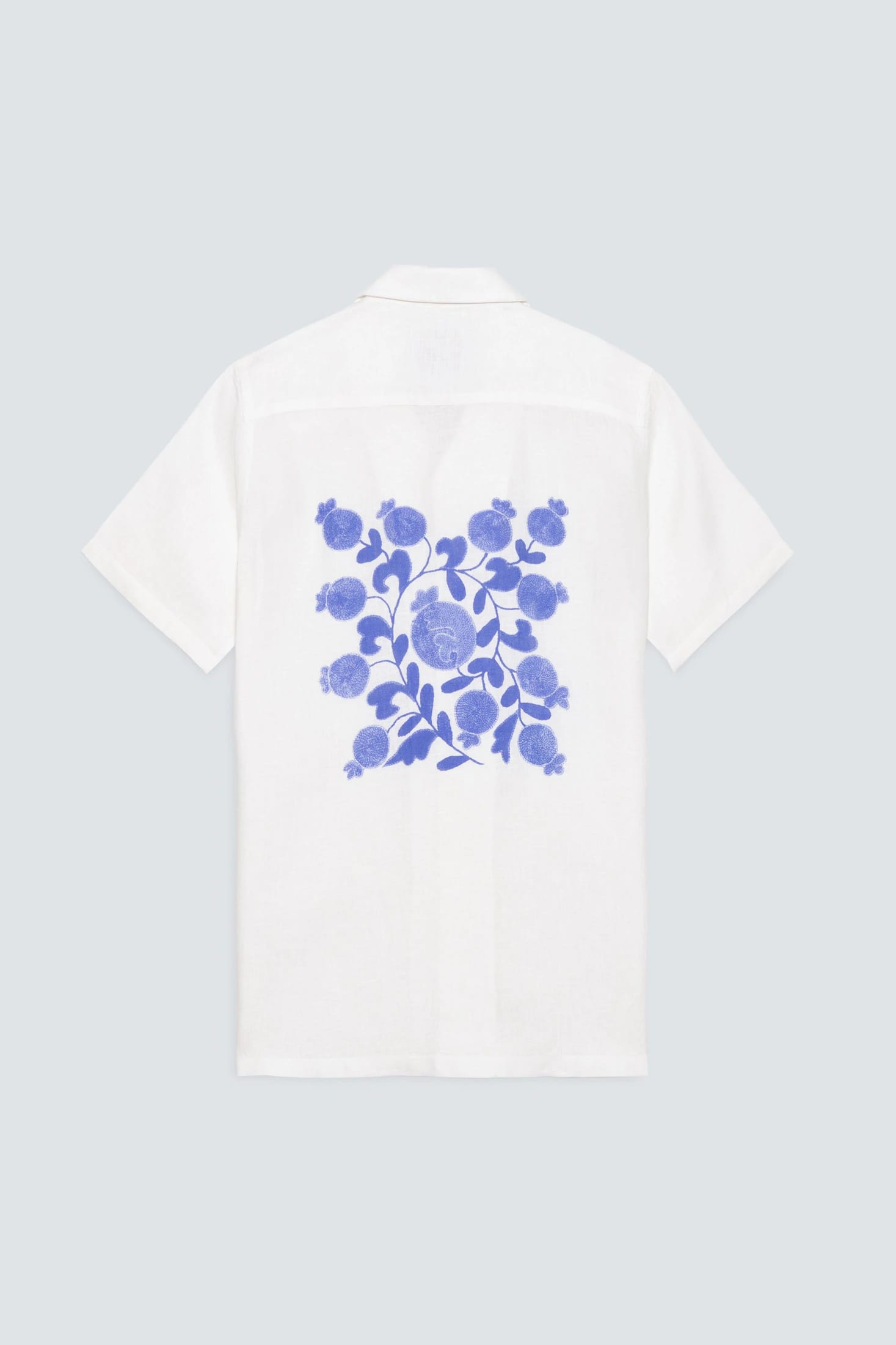 Men's linen shirt white kokan - imagen 1