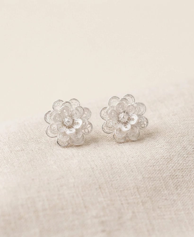 Topo Rosa 3 niveles en Plata ley 950 Filigrana - imagen 2