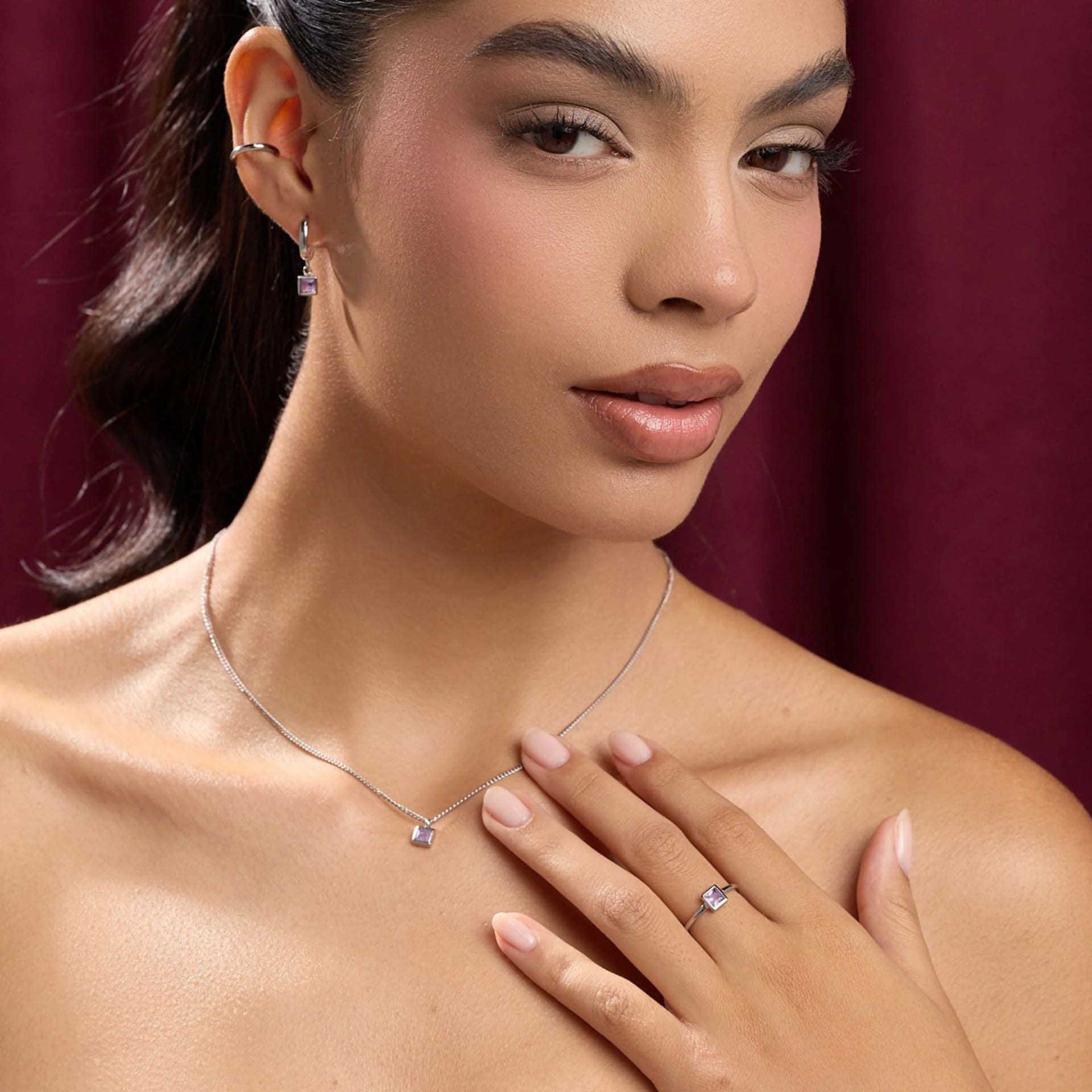Collar Amatista Square - imagen 5