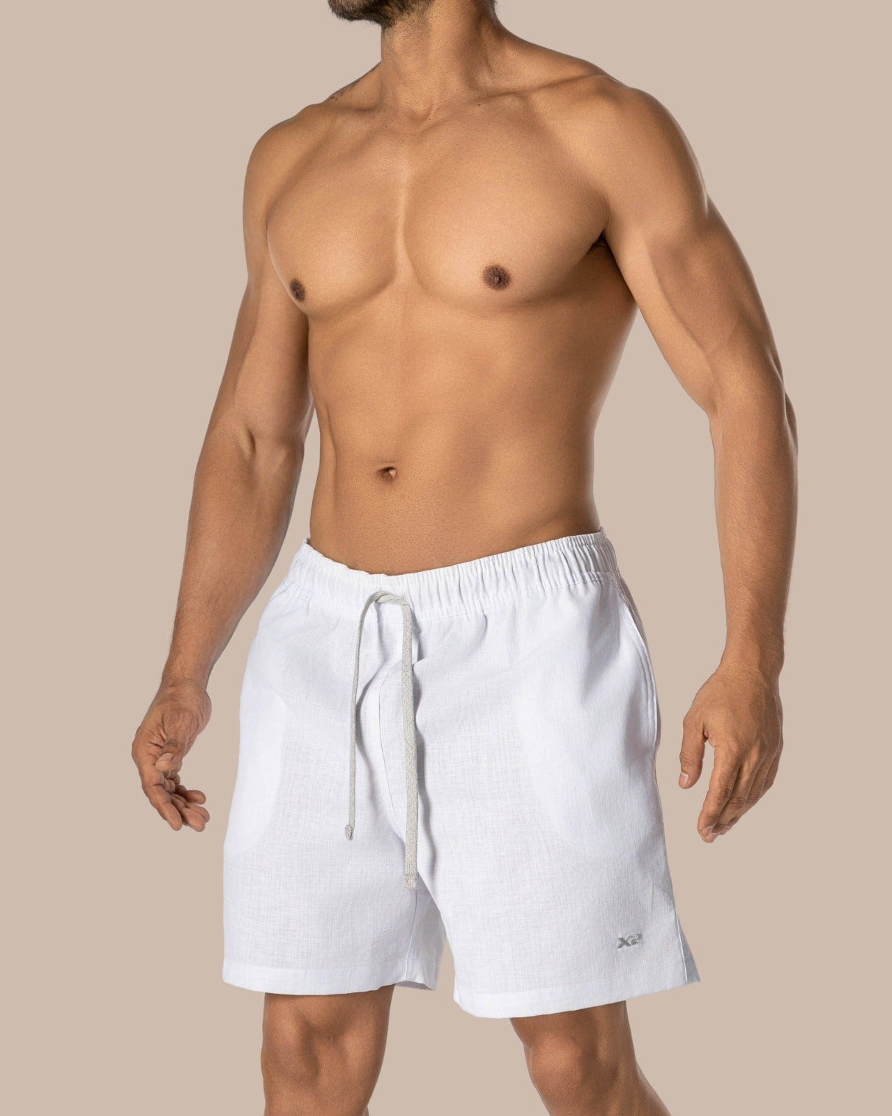 Bermuda Casual Algodón Blanco X2 - imagen 1