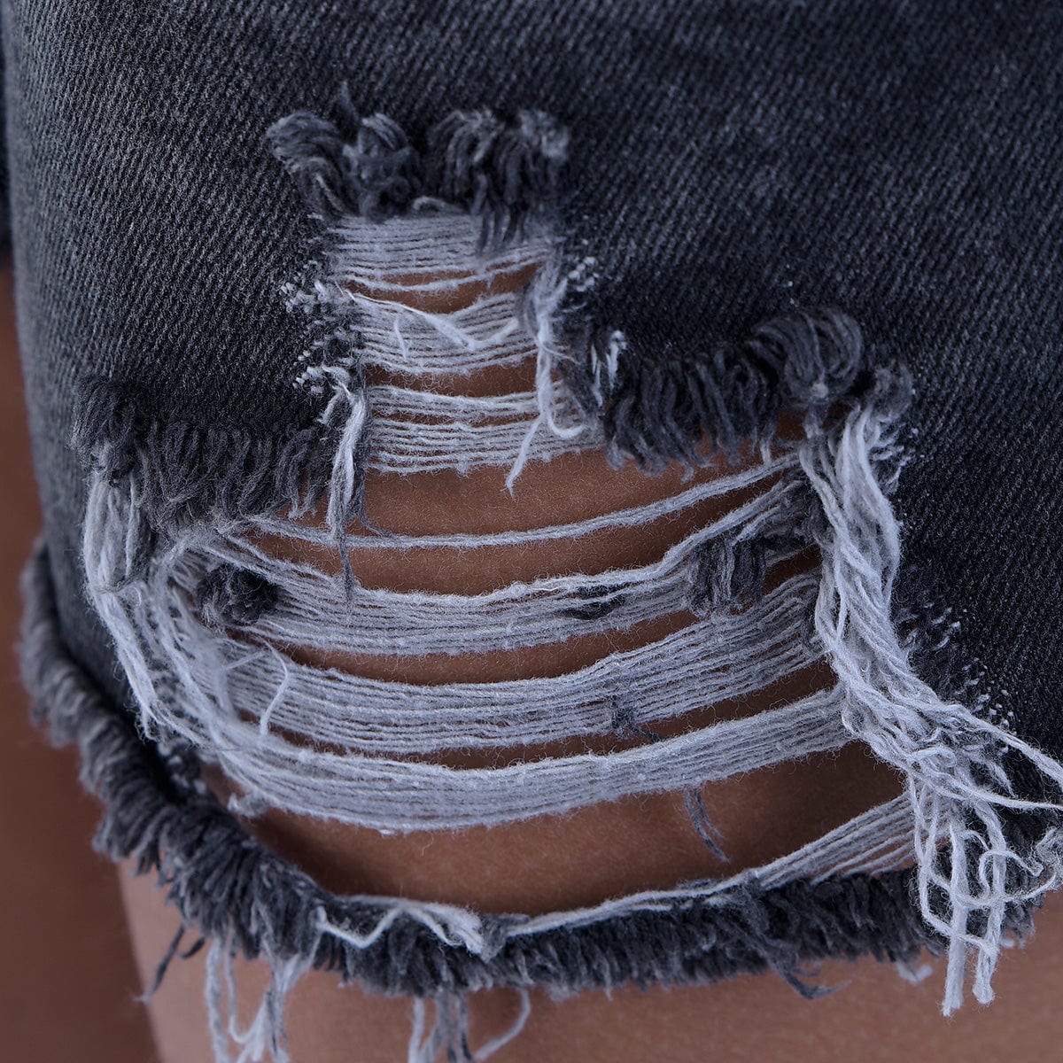 Short Gris Denim Mujer - imagen 5