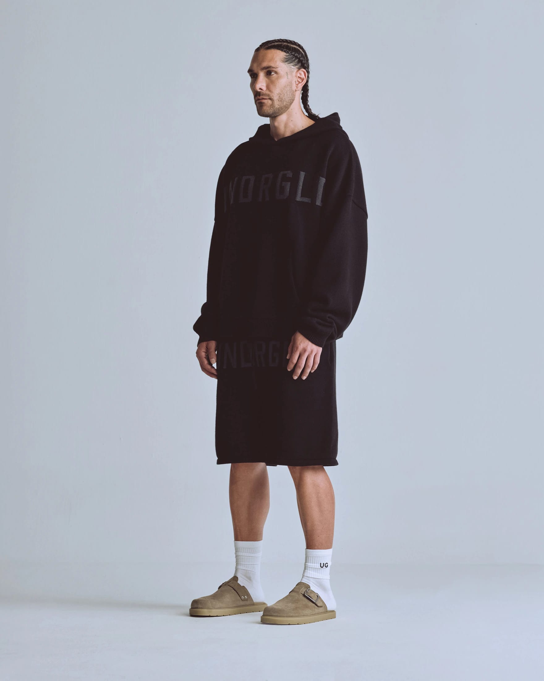 Basics UNDRGLD Knitted Shorts Black - imagen 5