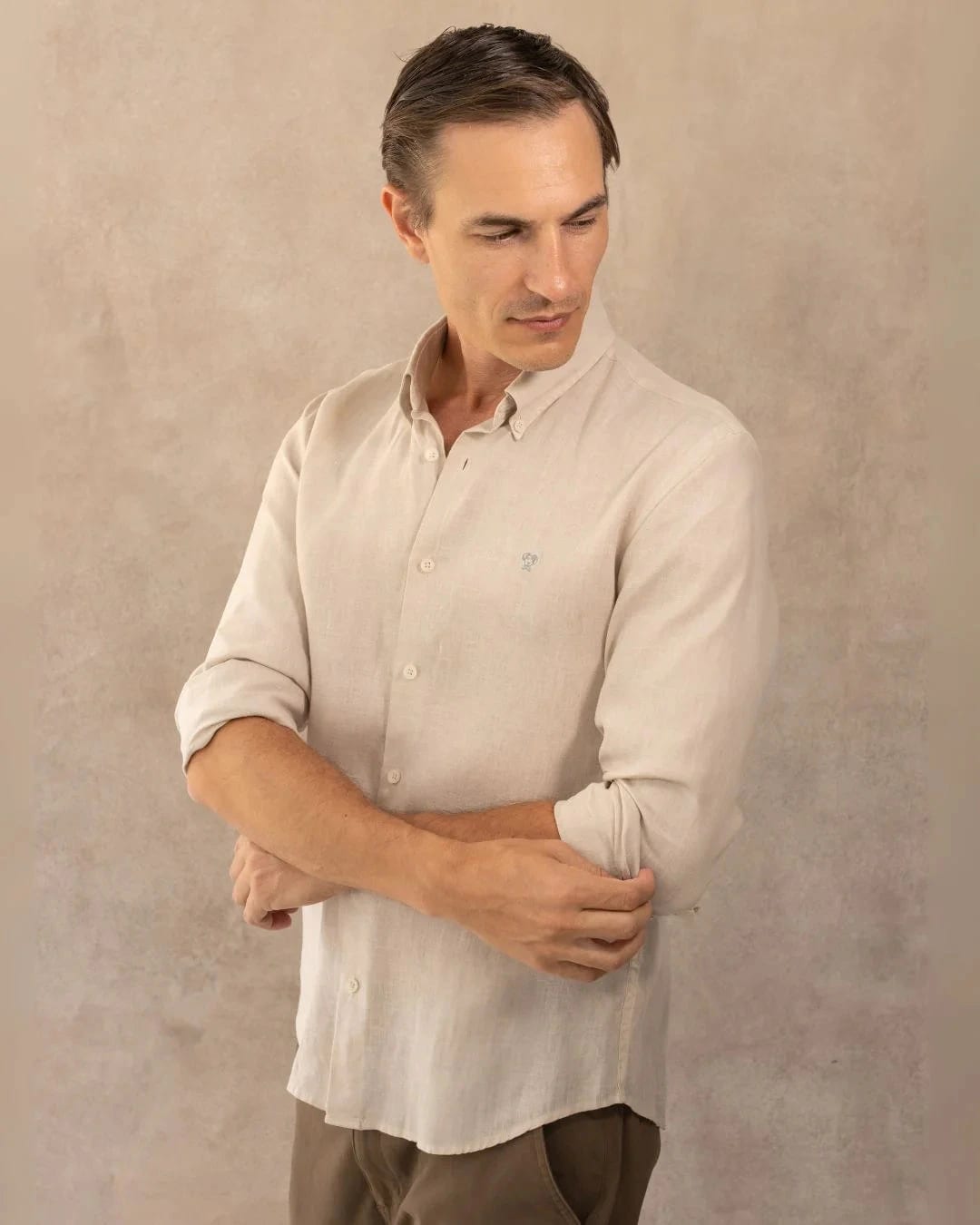 Camisa Antimanchas Lino Arena Verona - imagen 4