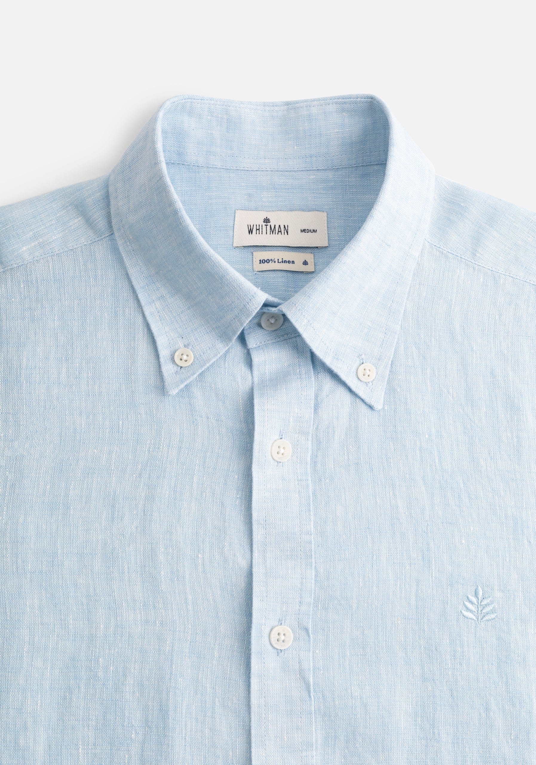 Camisa Lino CBD Azul Celeste L-Atn - imagen 3