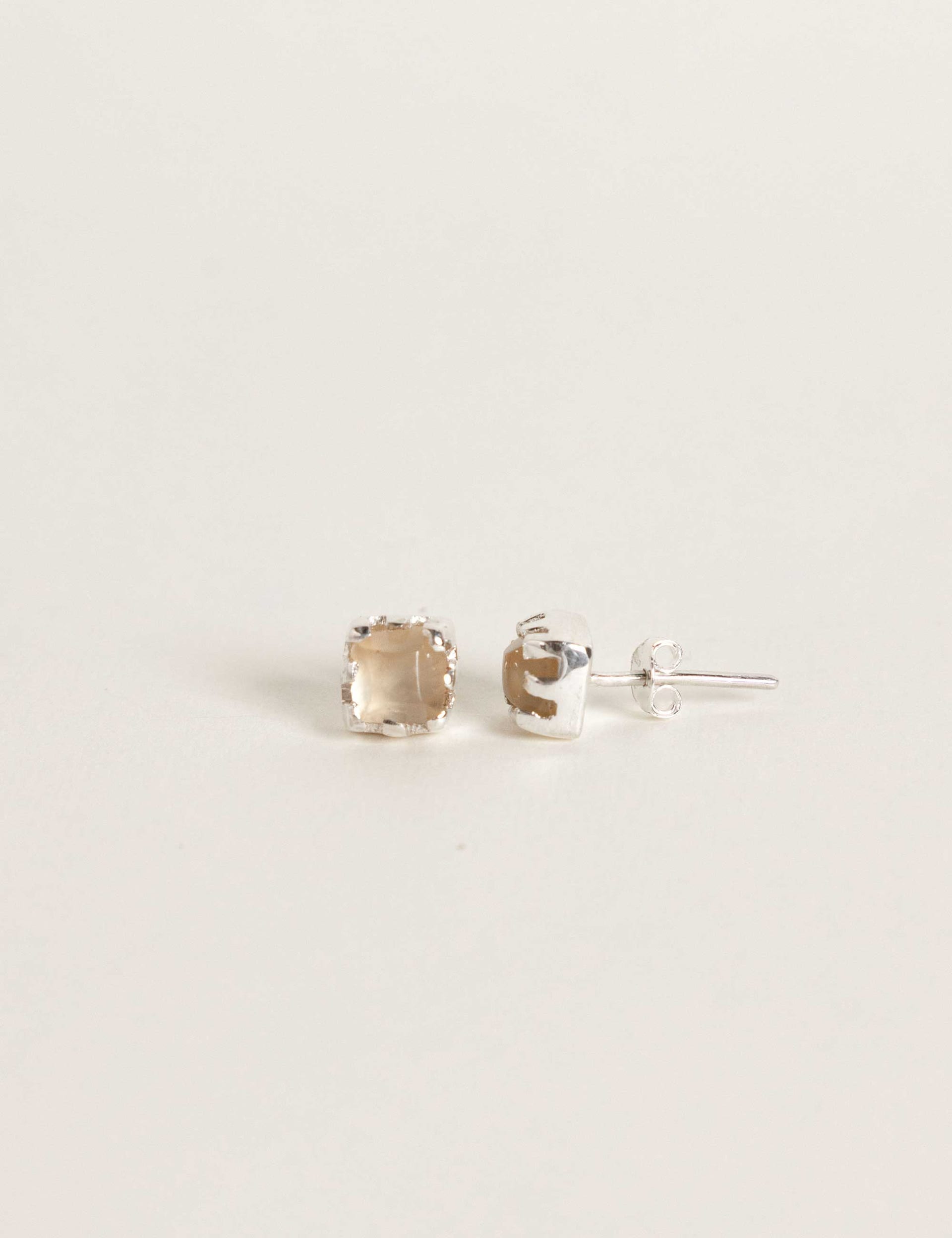 Aretes Topo Rombo Trenzado - imagen 2