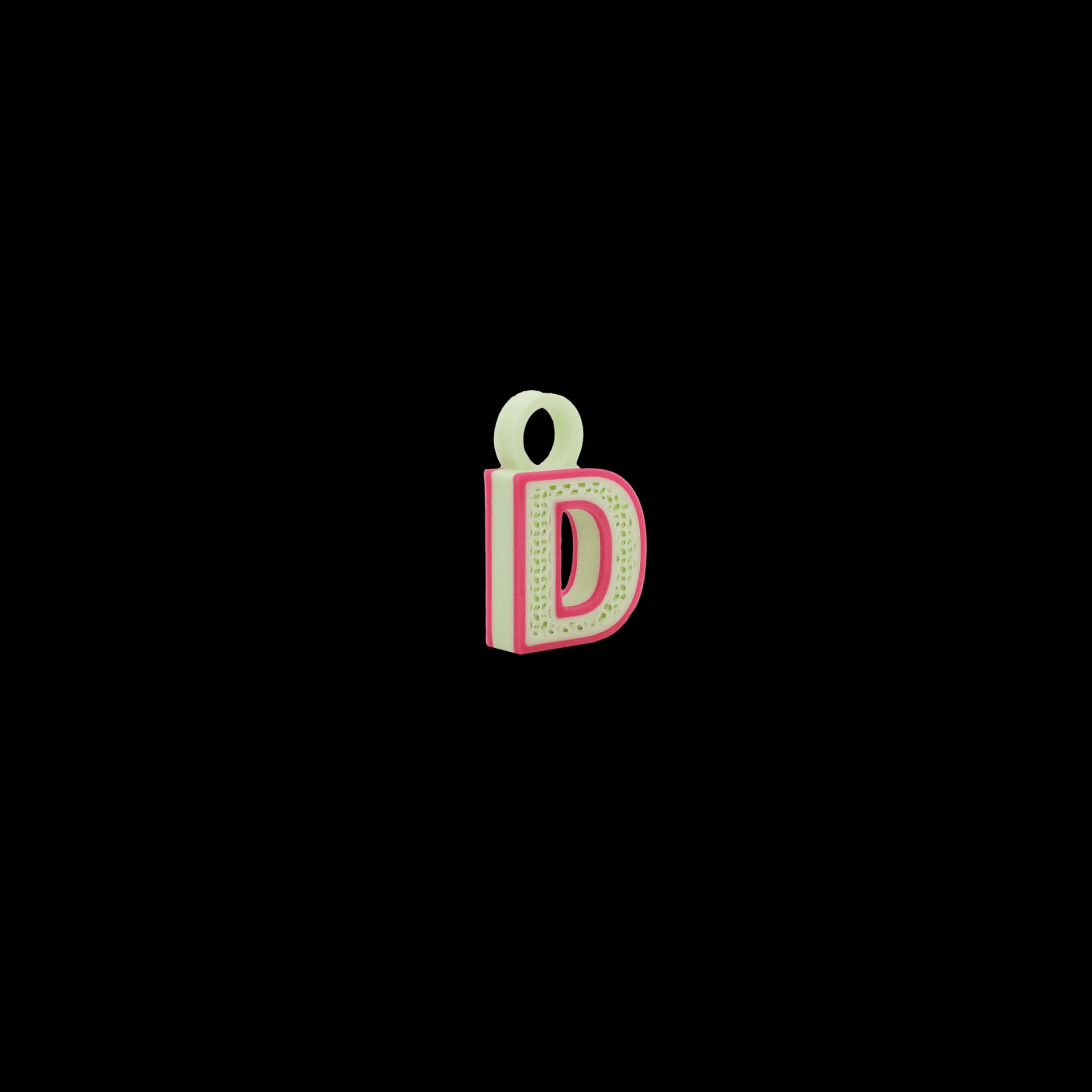 DIJE LETRA - MENTA + MAGENTA - imagen 1