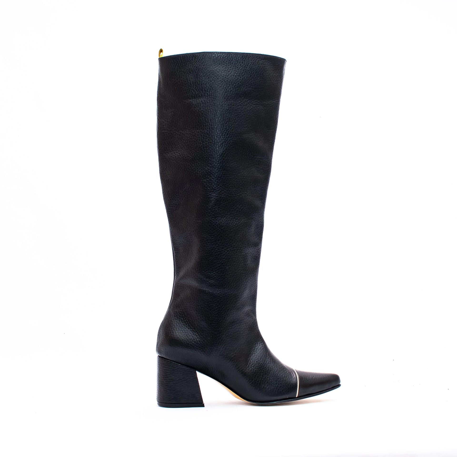 KNEE HIGH BOOTS - Negro x Beige - imagen 3