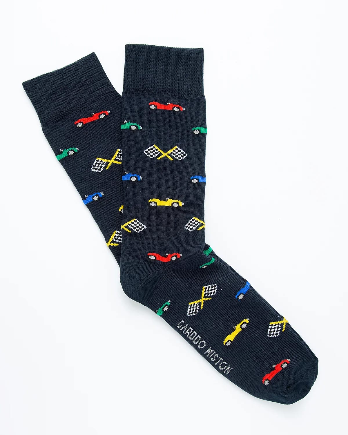 Medias Algodón Estampado Carros Formula 1 - Fondo Azul - imagen 3