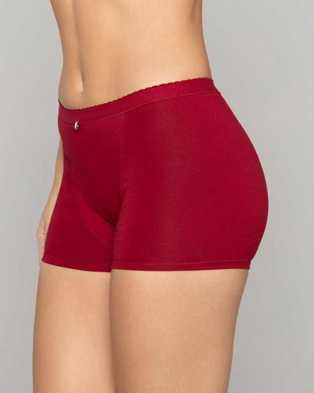 Boxer Femenino Tiro Alto Control Suave en Algodón con Efecto Levanta Cola Ref. 8058 - imagen 8