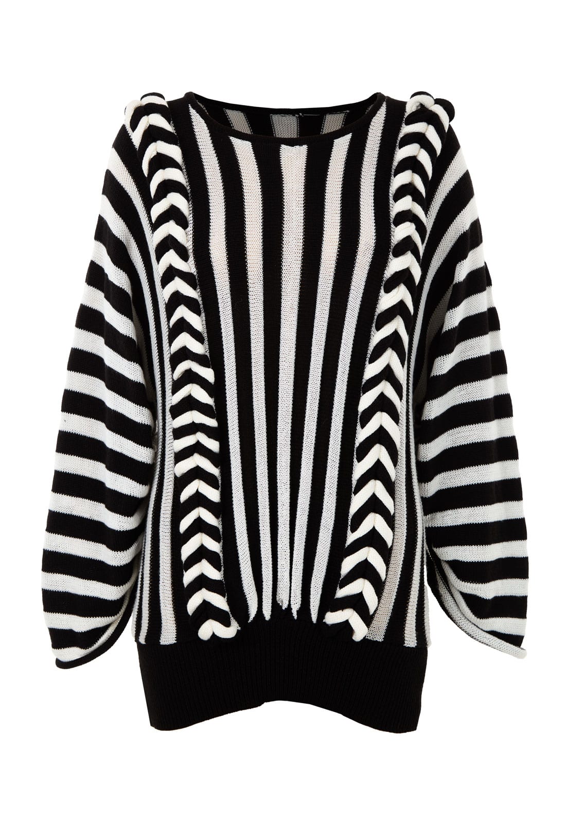 BRAIDED PLEATED SWEATER - imagen 1