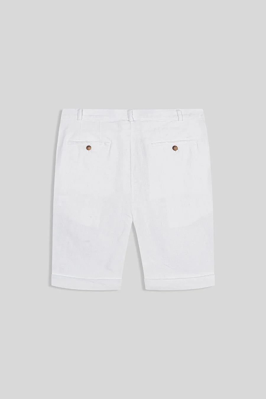 Men's linen bermuda white - imagen 9