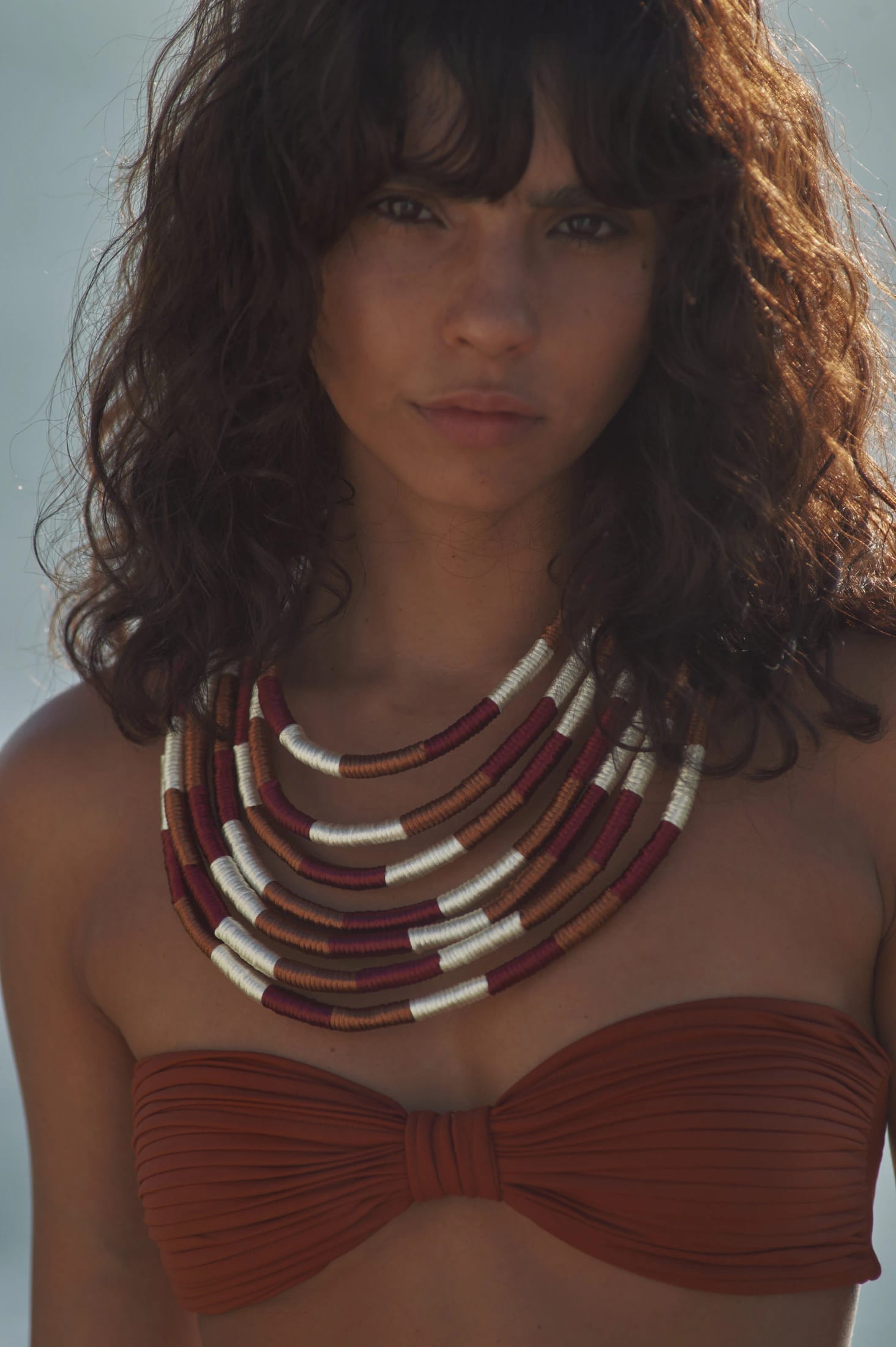 Sierra Necklace / Fuchsia Argan - imagen 2