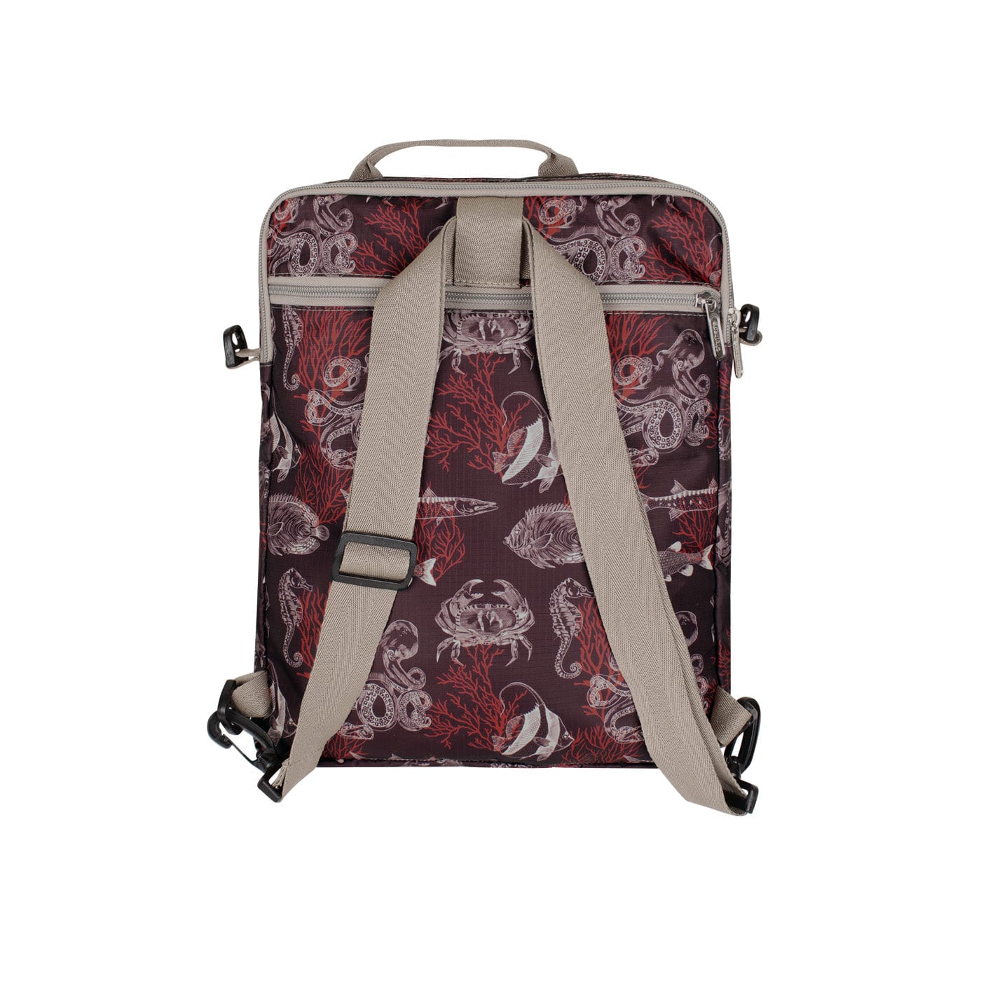 Bolso Manos Libres Convertible a Morral Citybags ULTRA Coral - imagen 5