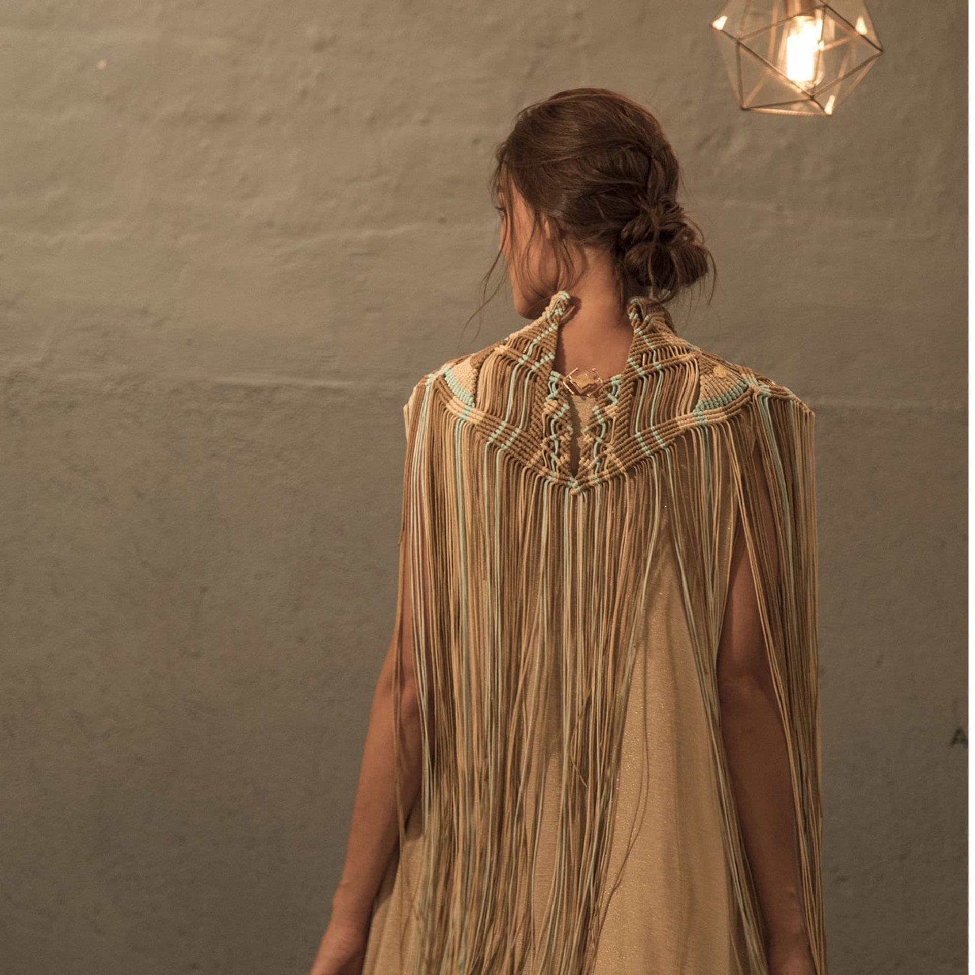 Chaleco Hopu Ocre/Menta - imagen 2