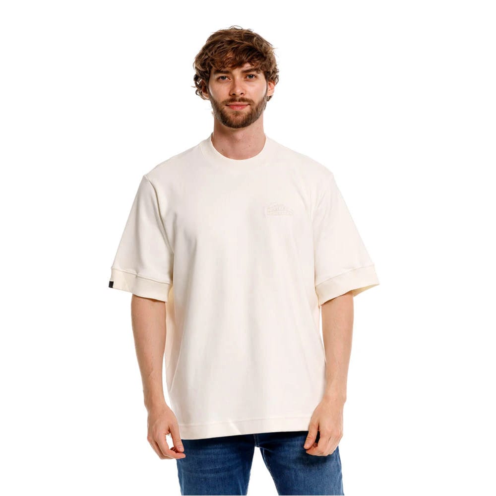 CAMISETA CUELLO REDONDO CONSTANTINO BEIGE - imagen 1