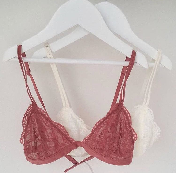 Lace Triangle Bralette - imagen 30