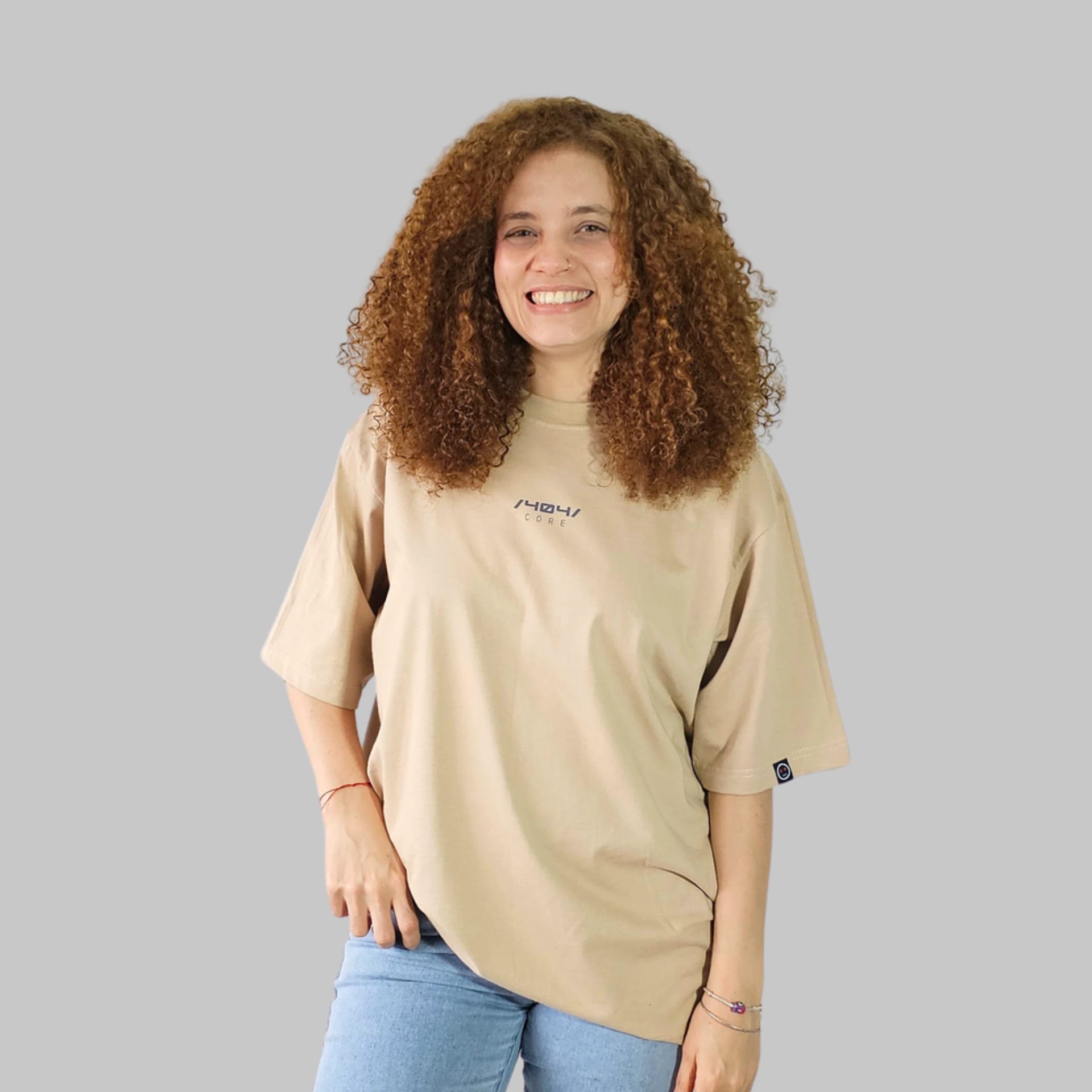 Camiseta Oversize Core Beige - imagen 3