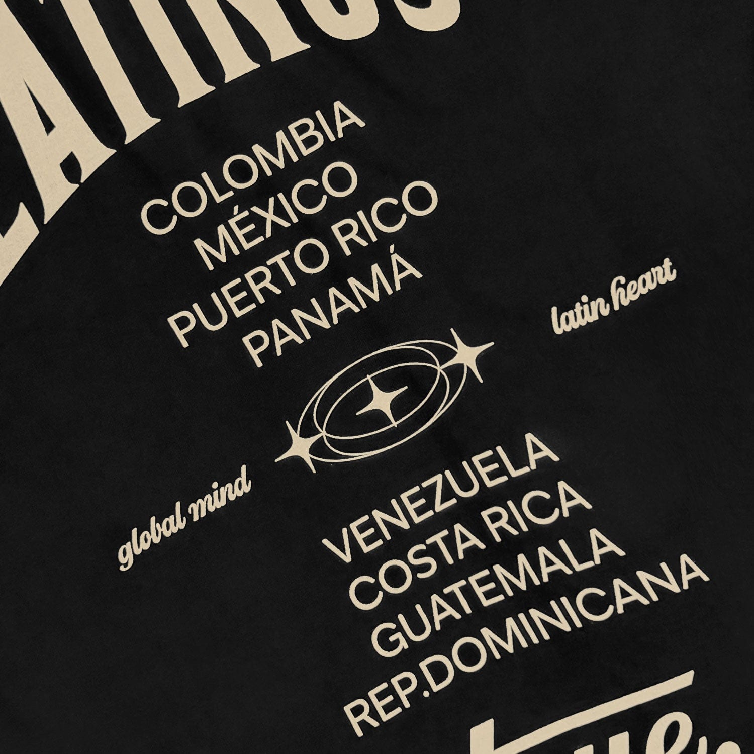 Latinos Oversized T-Shirt - Black - imagen 7