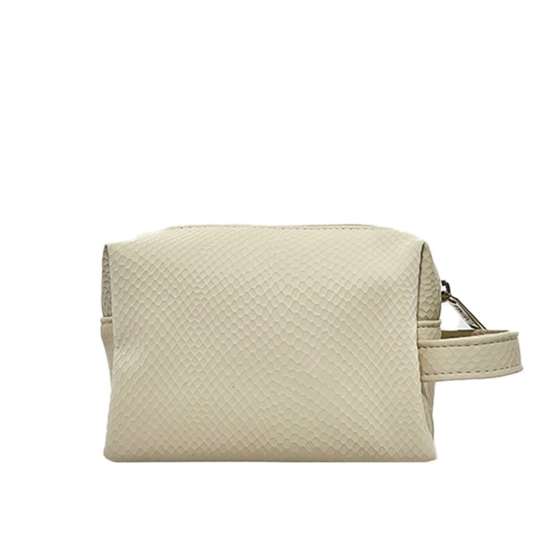 Cosmetiquera Mini París seda Beige Cobra Noir - imagen 2