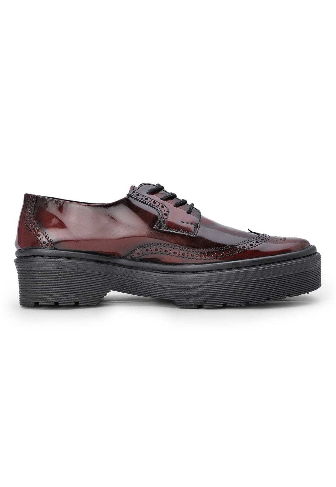 Zapatos oxford vinotinto suela chunky - imagen 9