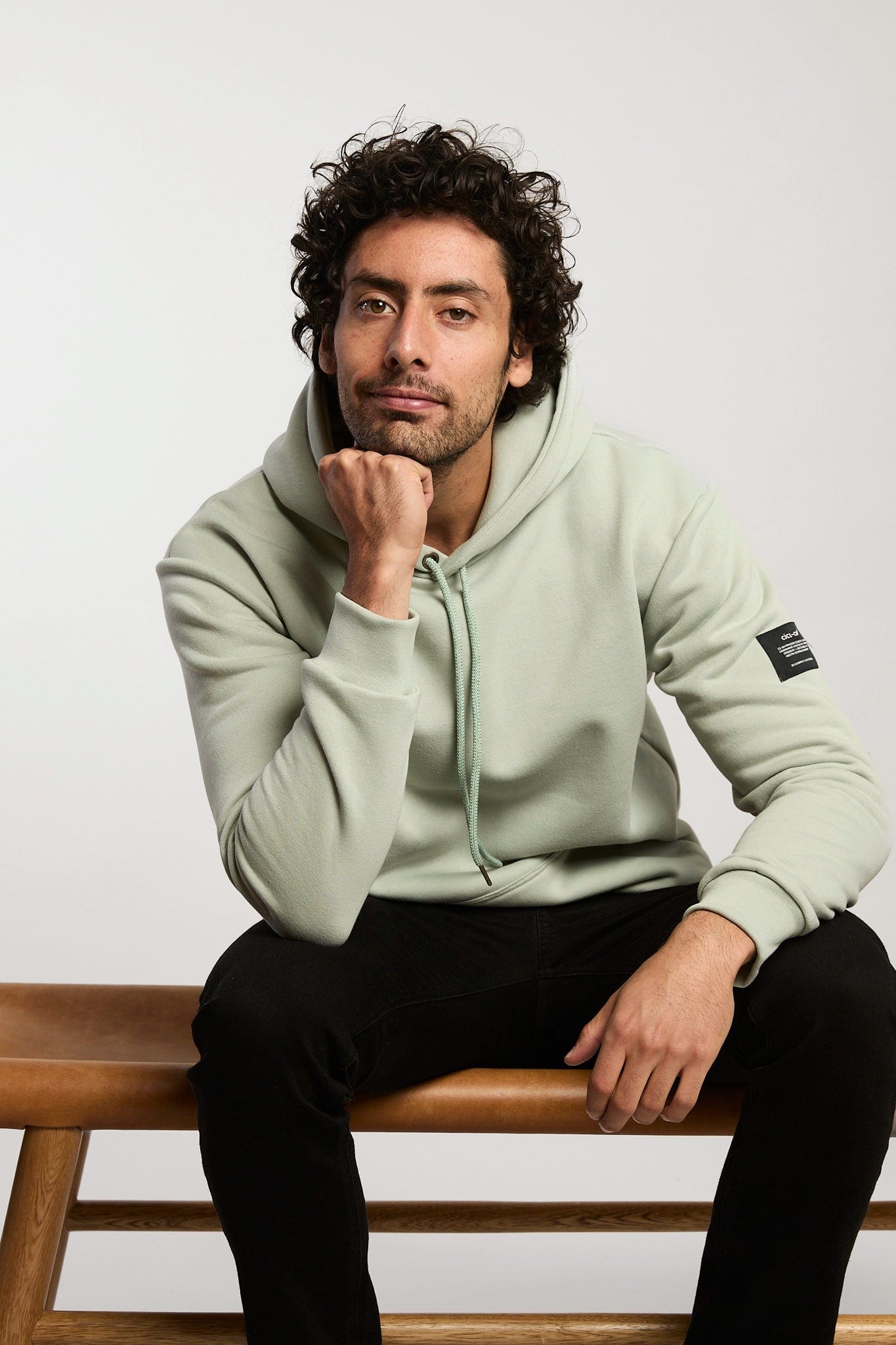 Hoodie verde claro - imagen 1