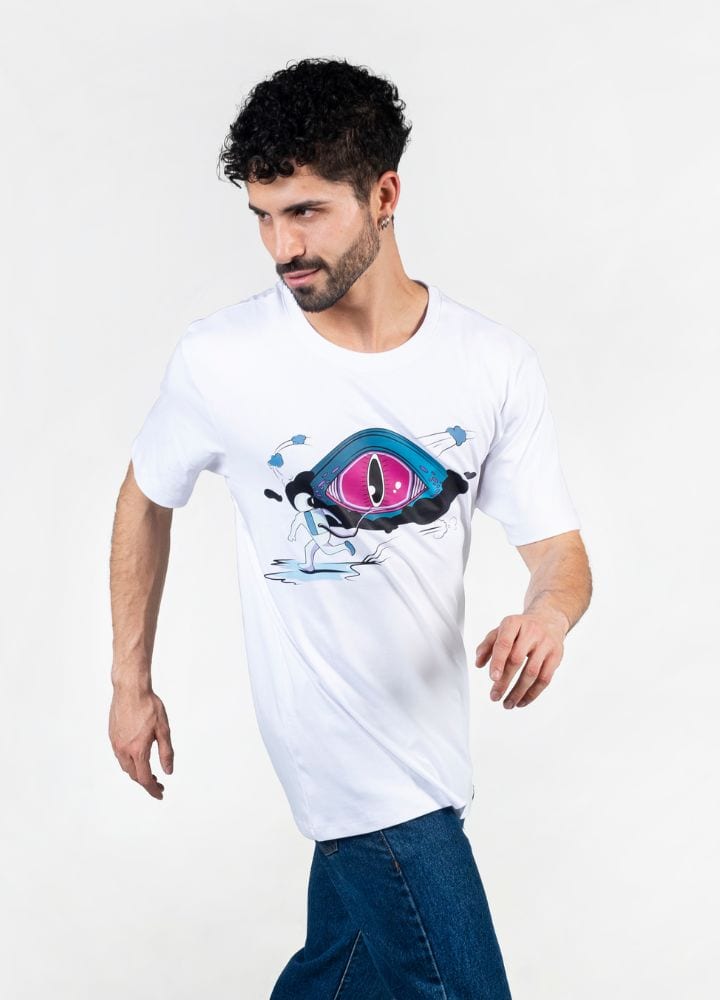 Distopía Camiseta Oversized – Blanco - imagen 1