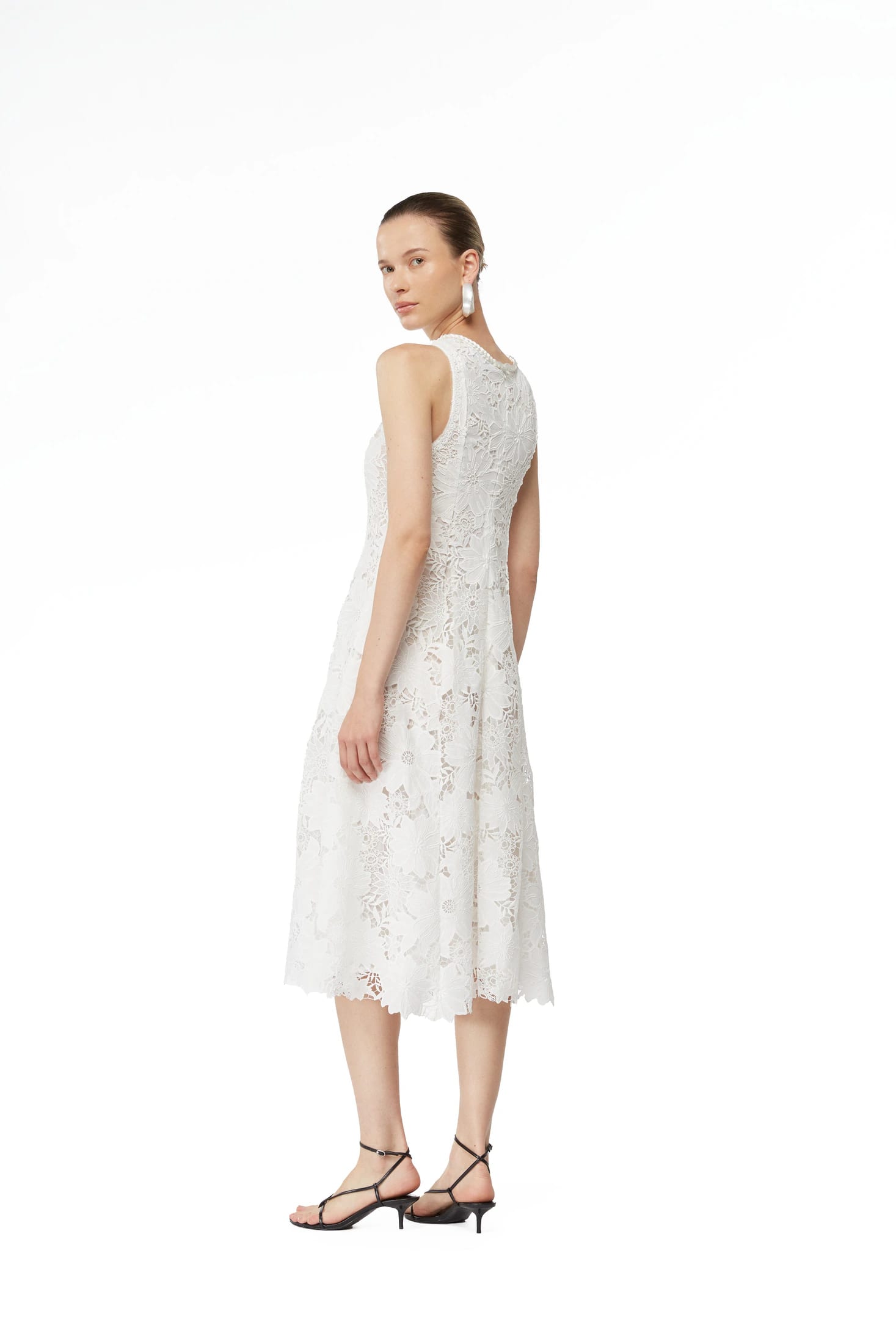FARAH MIDI DRESS WHITE - imagen 3